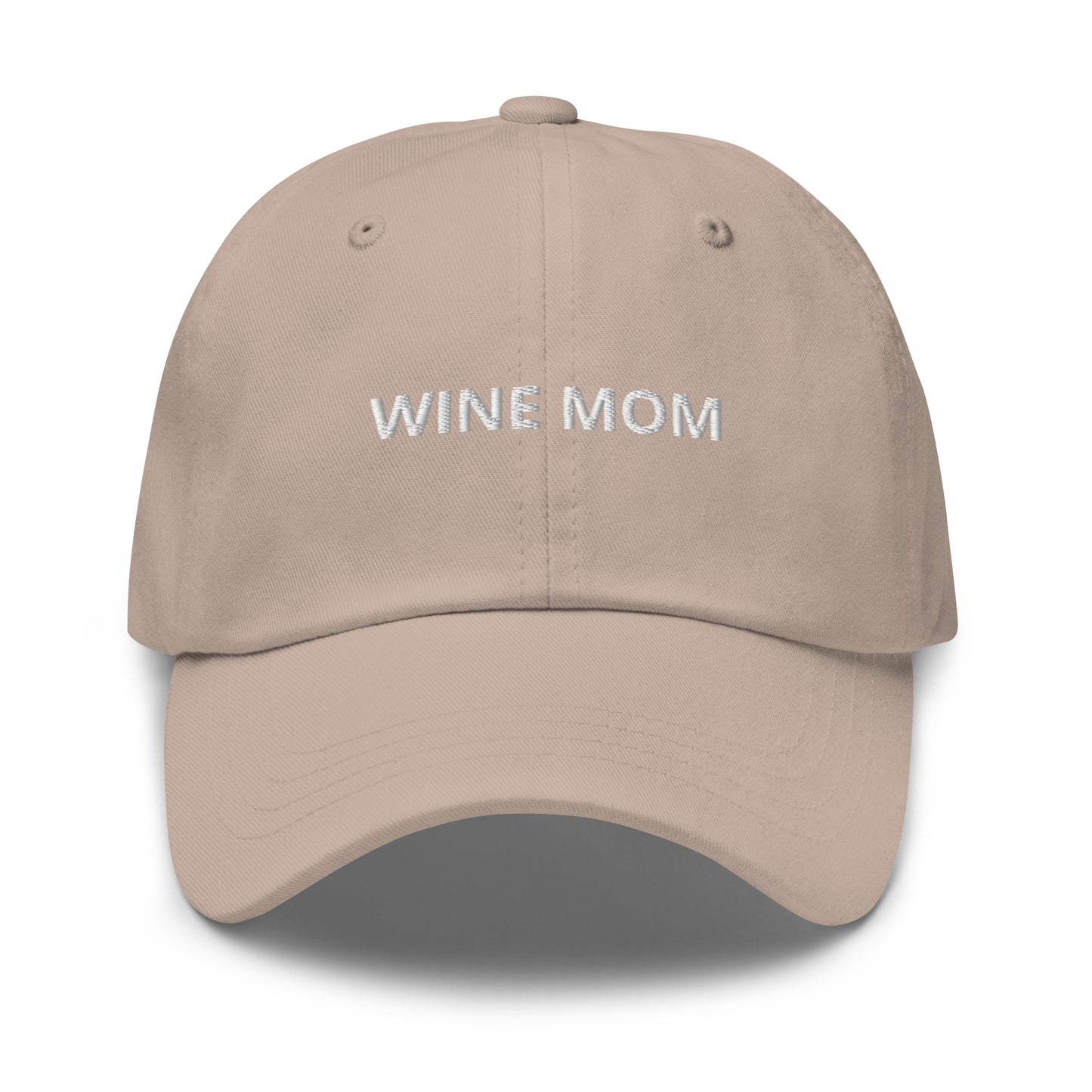 Beige Wine Mom Dad Hat