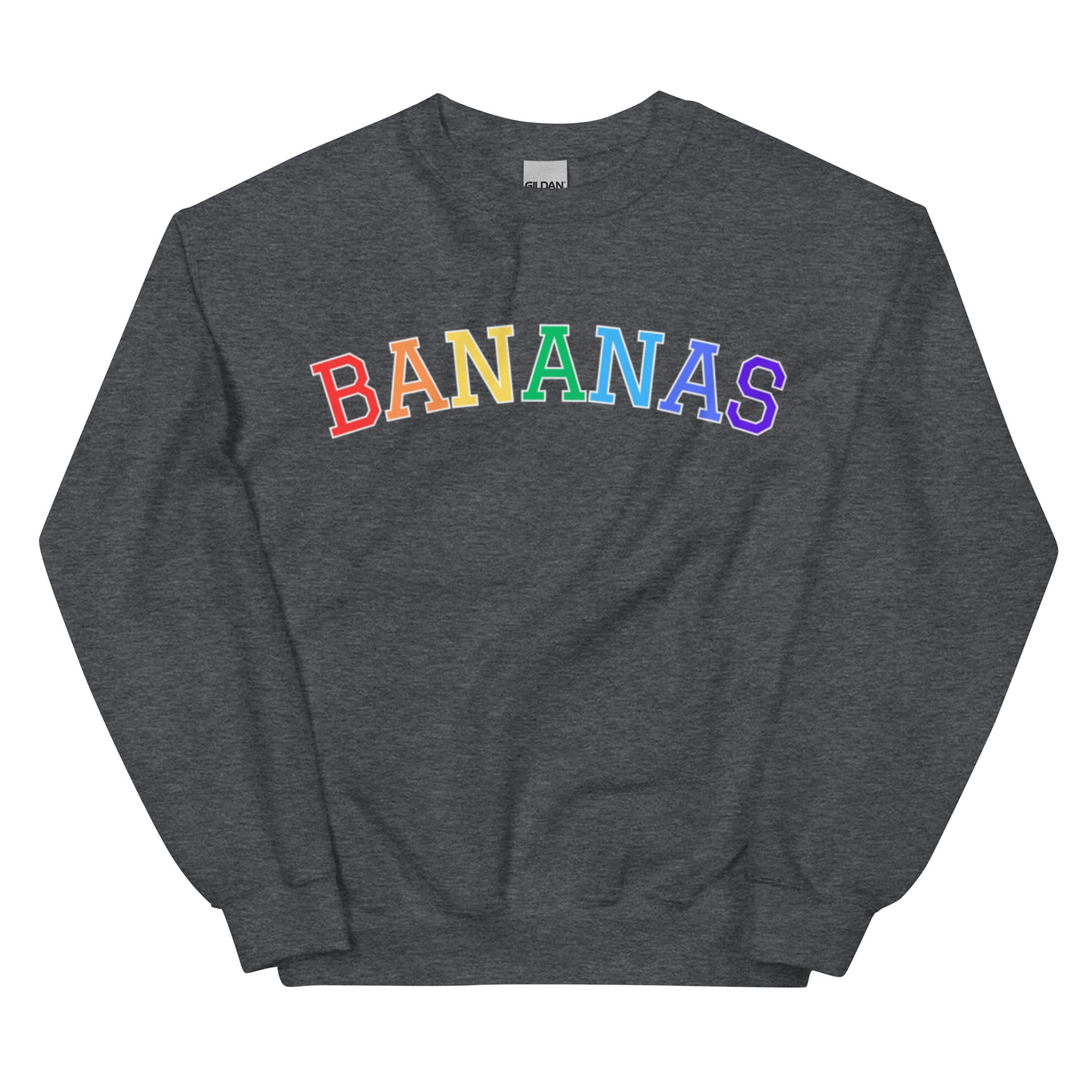Dark Gray Rainbow Bananas Sweatshirt