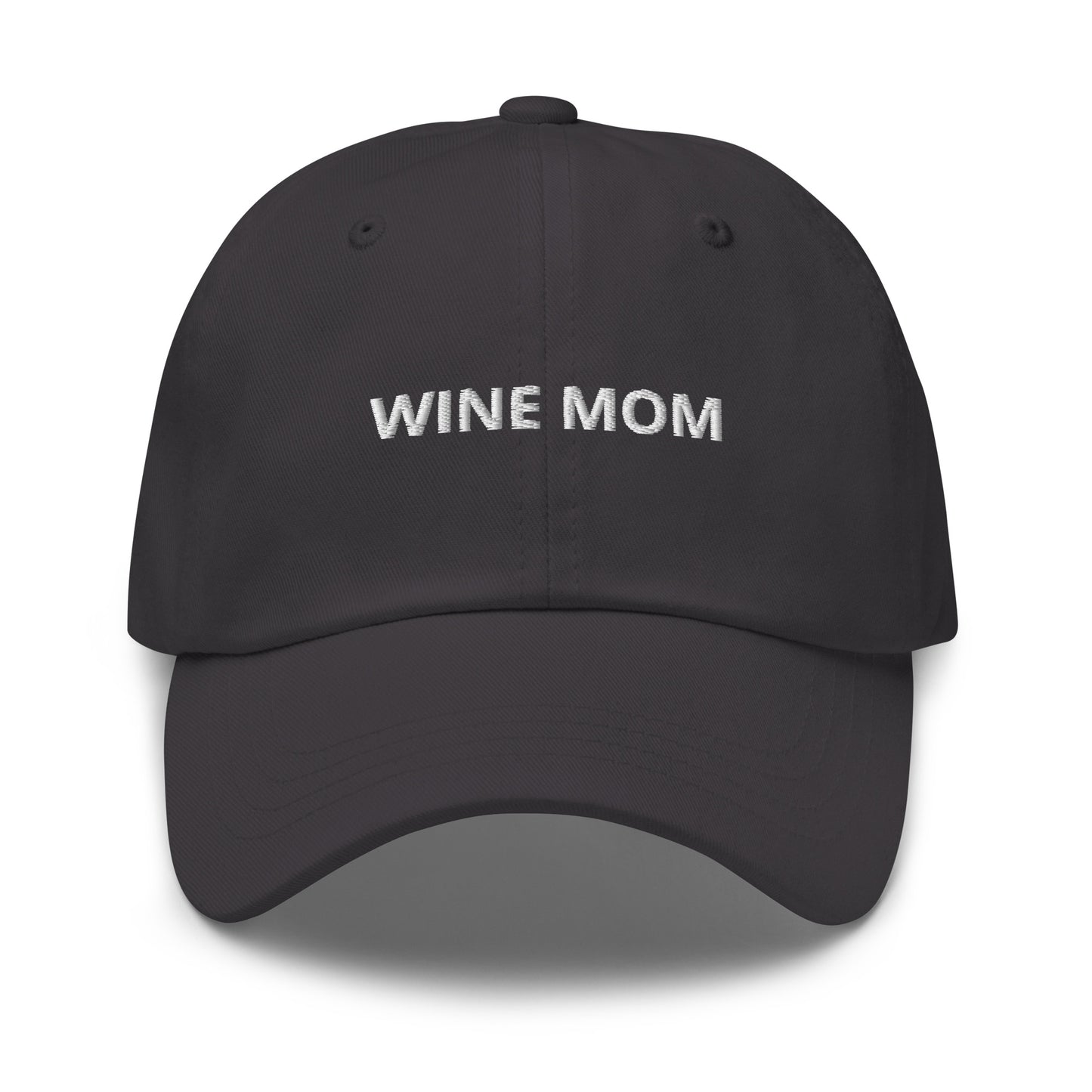 Gray Wine Mom Dad Hat