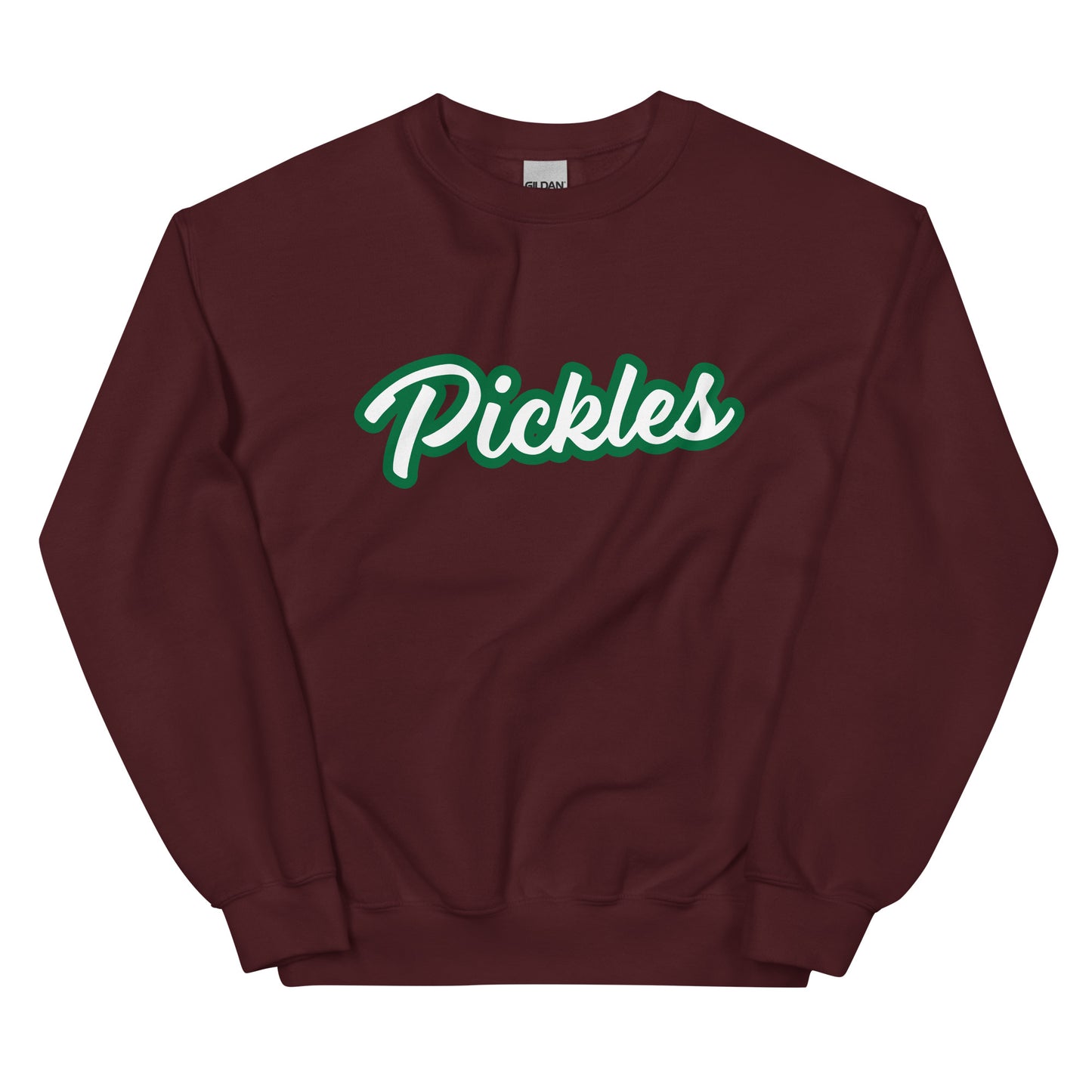 Maroon Pickles Sweatshirt - Do you love pickles? Looking for a gift for a pickle lover? Our Pickle Crewneck Sweatshirt is cozy, soft, and made just for you! Eat your favorite pickles in this funny sweatshirt.