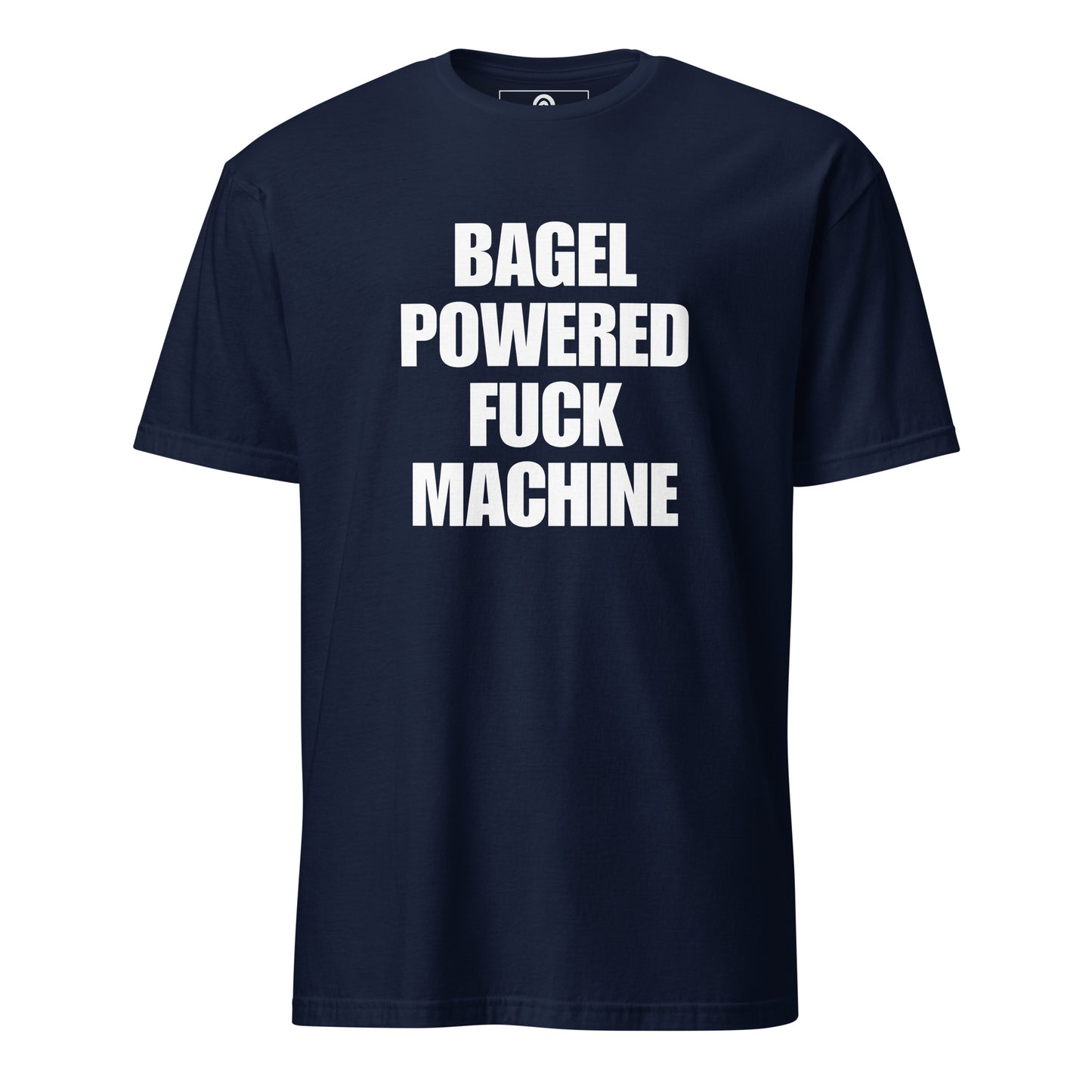 Navy Bagel Powered Fuck Machine T-Shirt
