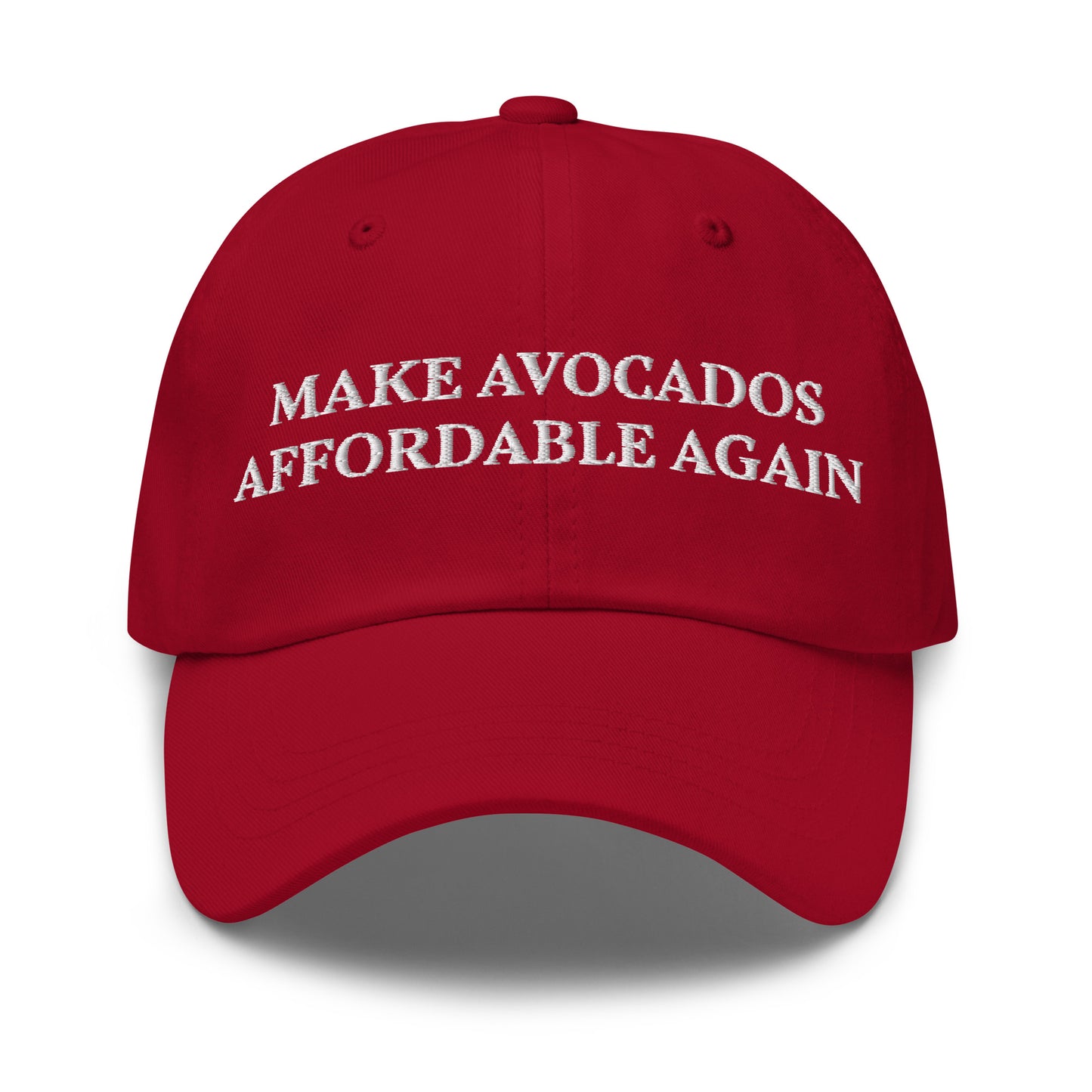 Red Make Avocados Affordable Again Dad Hat