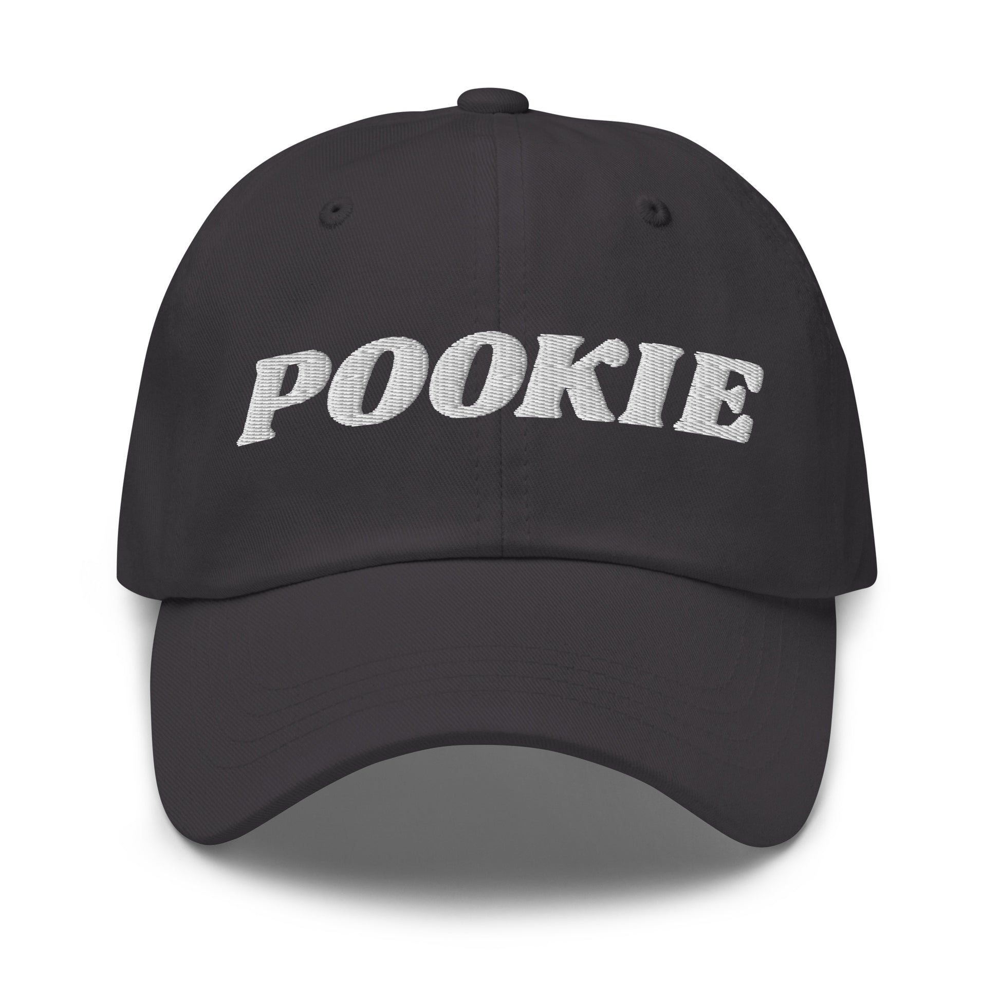Dark Gray Pookie Hat - Our Pookie Dad Hat s comfortable, adjustable and comes in a variety of colors, expertly embroidered just for you. It's a classic dad hat that's perfect for everyday streetwear.