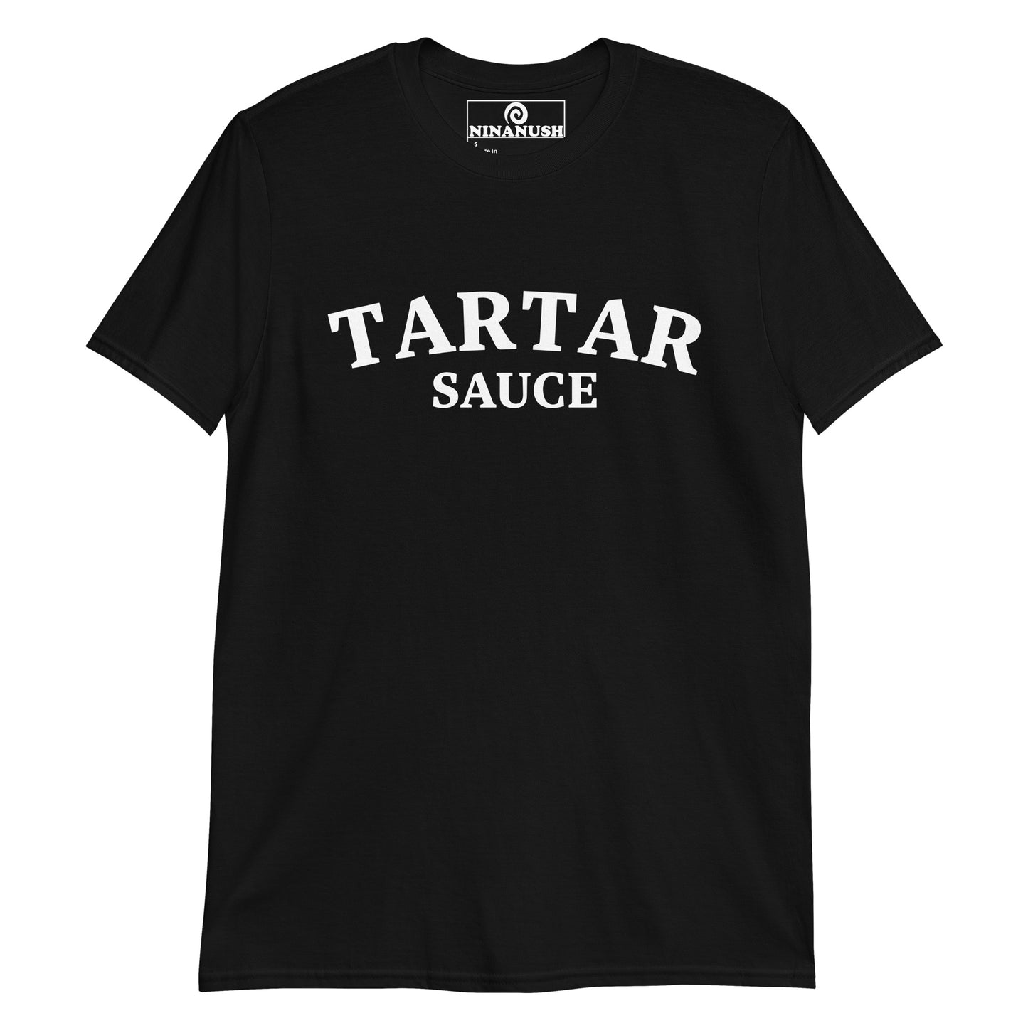 Black weird shirt for tartar sauce lover - This Unisex tartar sauce shirt is soft, comfortable, designed for tartar sauce lovers and made just for you. It's a funny college-style food shirt that is sure to stand out and make a statement. Eat your favorite tartar sauce in this everyday weird foodie shirt or give it as a funny gift for a tartar sauce enthusiast.