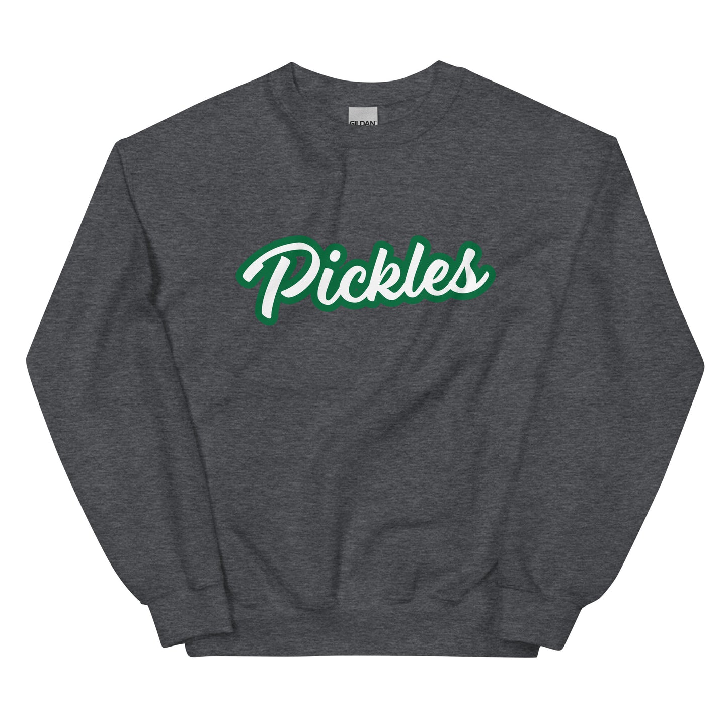 Gray Pickles Sweatshirt - Do you love pickles? Looking for a gift for a pickle lover? Our Pickle Crewneck Sweatshirt is cozy, soft, and made just for you! Eat your favorite pickles in this funny sweatshirt.