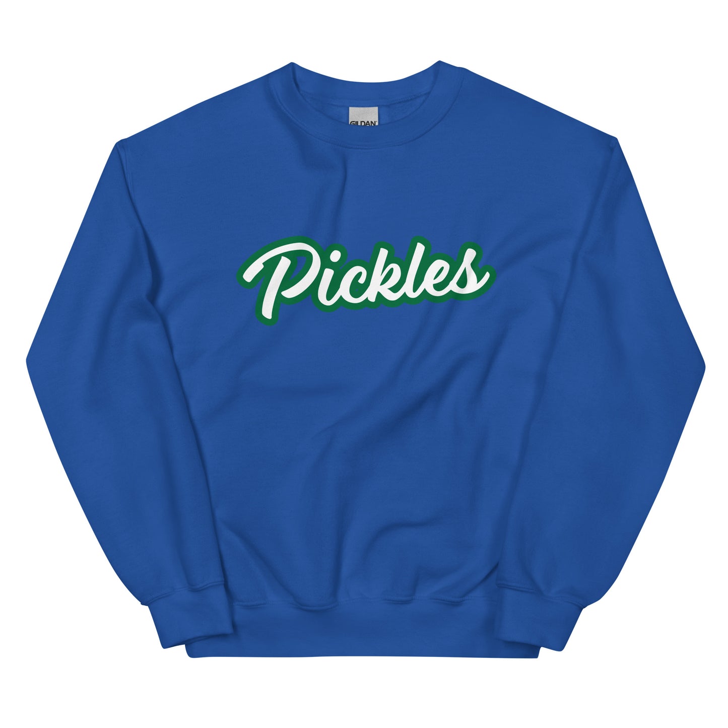 Royal Blue Pickles Sweatshirt - Do you love pickles? Looking for a gift for a pickle lover? Our Pickle Crewneck Sweatshirt is cozy, soft, and made just for you! Eat your favorite pickles in this funny sweatshirt.