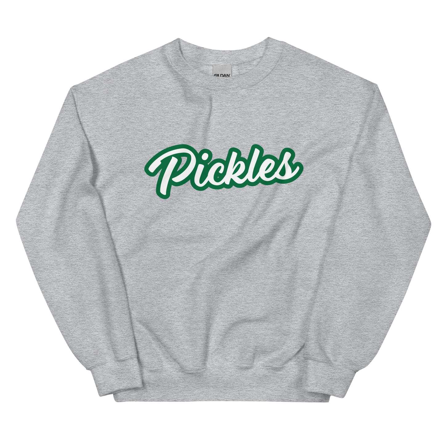Gray Pickles Sweatshirt - Do you love pickles? Looking for a gift for a pickle lover? Our Pickle Crewneck Sweatshirt is cozy, soft, and made just for you! Eat your favorite pickles in this funny sweatshirt.
