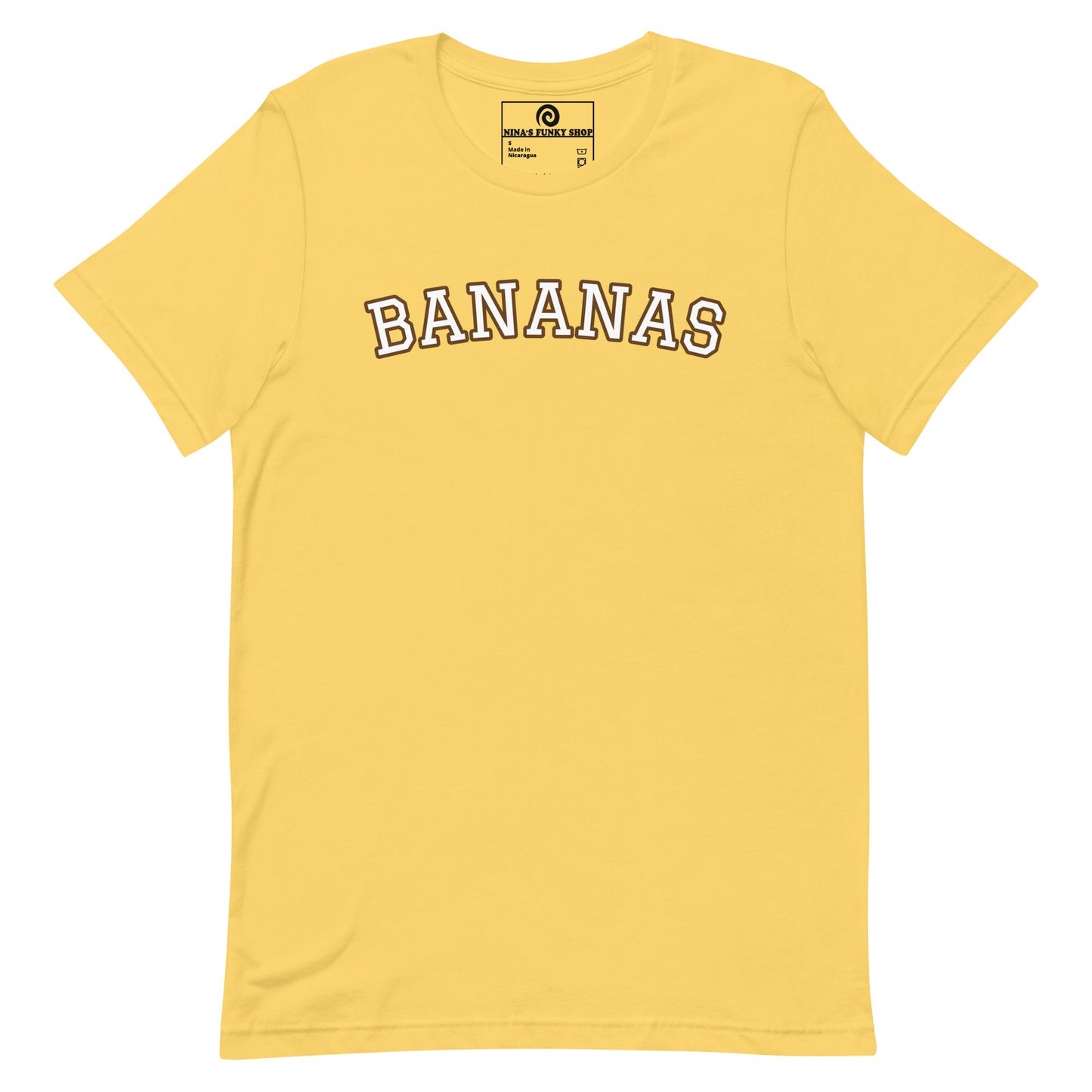 Yellow Bananas T-Shirt - This Bananas T-Shirt is soft, comfortable and made just for you. It's a classic cotton graphic tee with "bananas", expertly printed on the front. Looking for something personalized? Shoot us an email!
