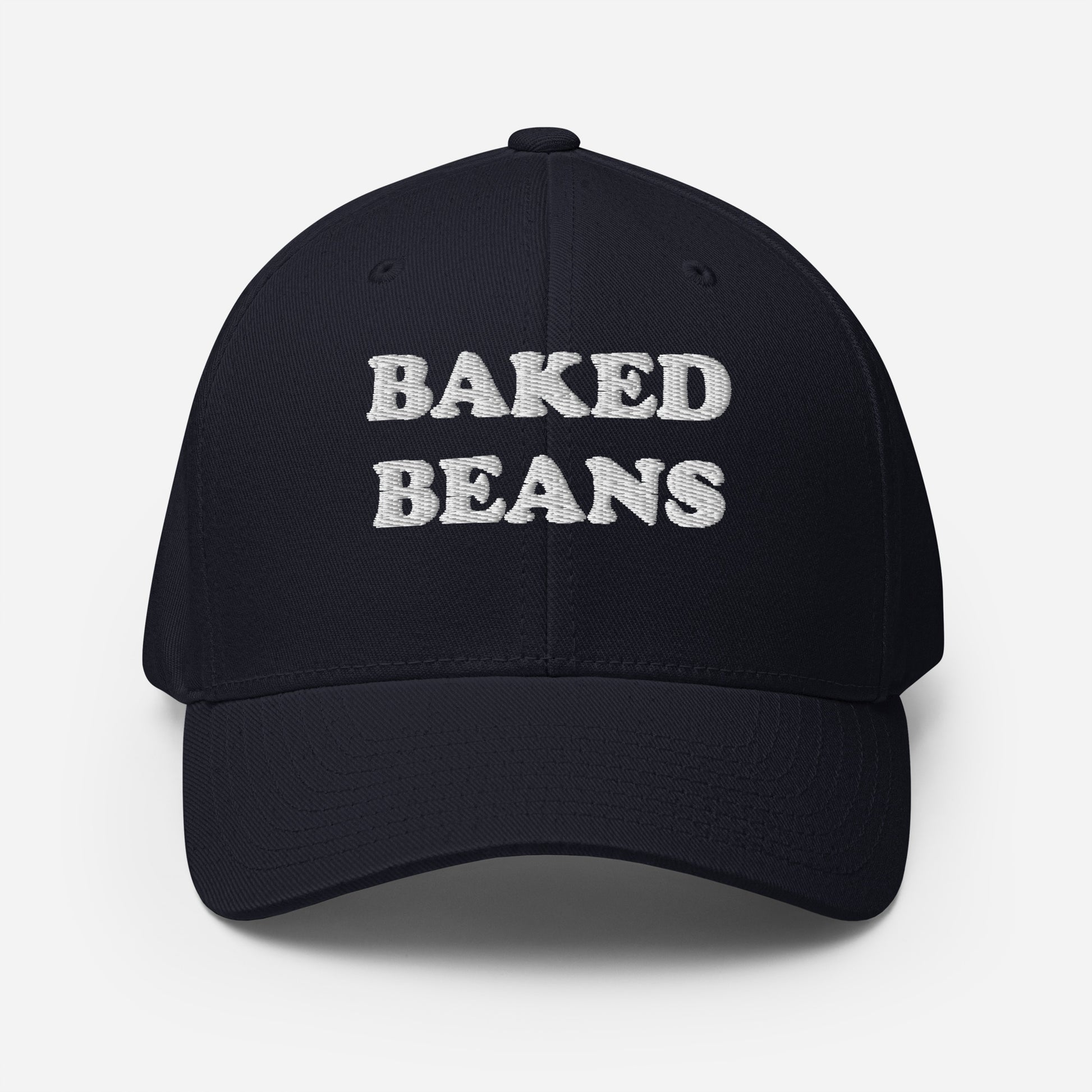 Weird black hat for foodies - This funny baked beans hat is a unisex embroidered hat that's unique and a perfect weird hat for baked bean lovers! The baked beans hat has a classic baseball cap style and is made just for you. Wear it as everyday funny foodie street wear or give it as a gift for foodies or your favorite baked bean enthusiast.