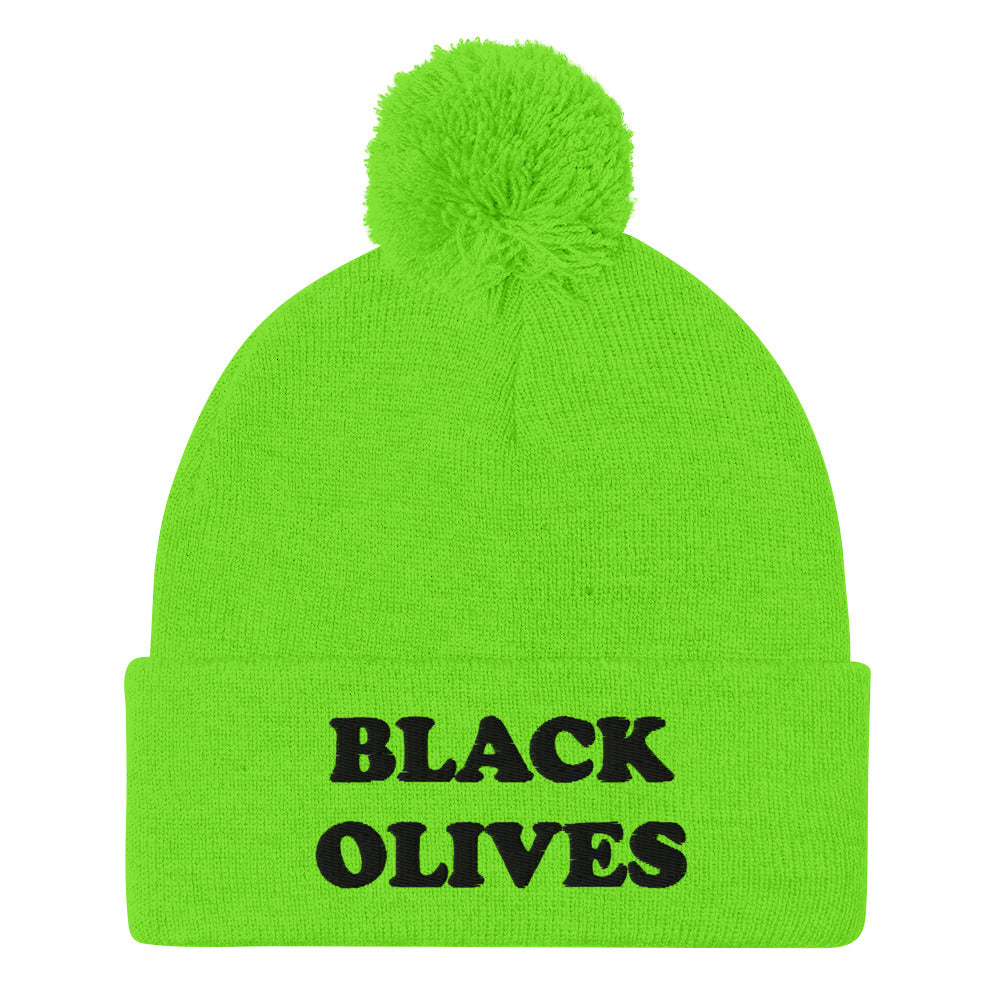 Are black olives the superior olives? This black olives hat is a unique and cozy foodie beanie with a pom-pom on top. The black olives beanie is perfect for foodies and black olive lovers and enthusiasts. Wear this olive hat and celebrate your favorite foods. Shop weird hats, funny beanies, foodie t-shirts & hoodies...
