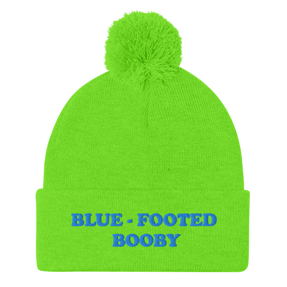 Is your spirit animal the blue-footed booby? This blue-footed booby beanie is a funny animal beanie with a blue-footed booby embroidery. This hat is a unique gift for animal lovers and blue-footed booby enthusiasts. Shop funny spirit animal beanies, foodie clothing, vegan graphic t-shirts, garlic hats and more.
