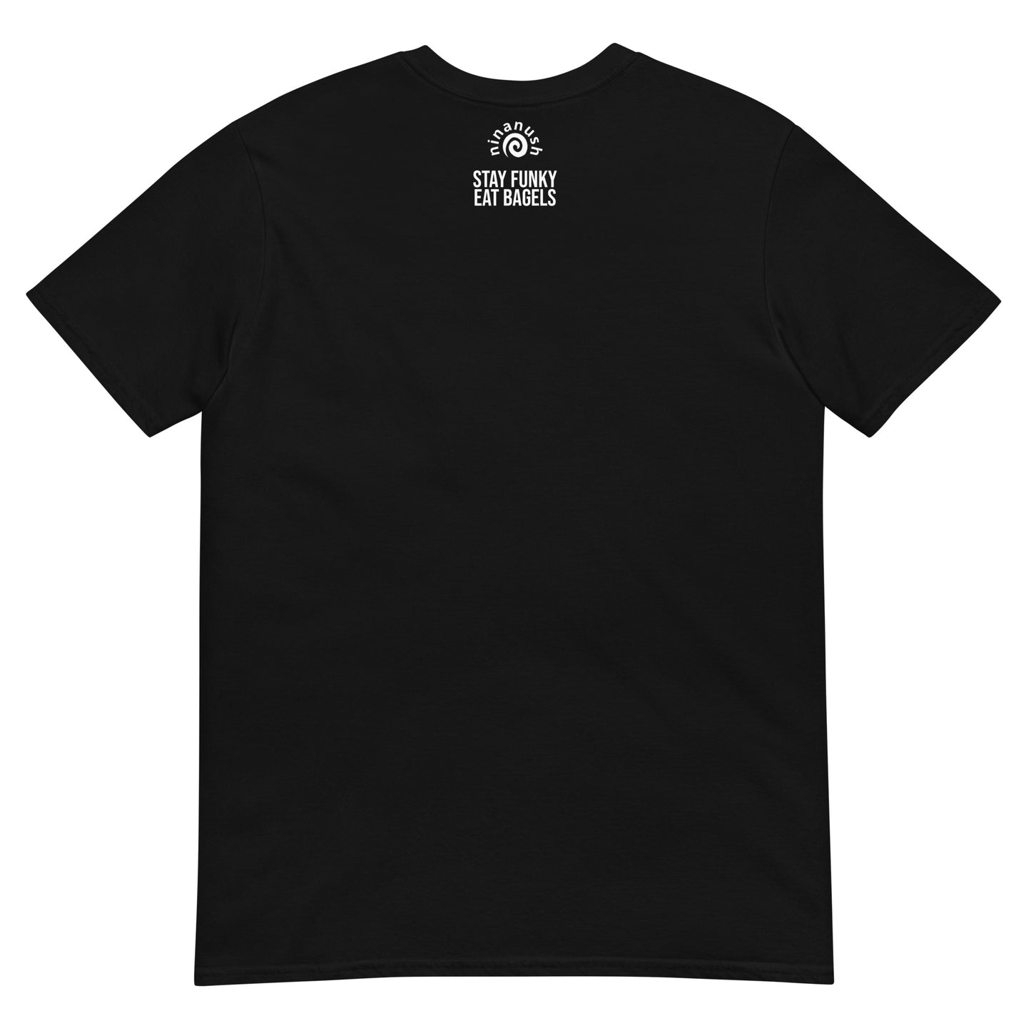 Stay funky and eat bagels in this black bagel addict t-shirt - Calling all bagel babes! Eat your favorite bagel in style in this unisex funny bagel lover t-shirt. It's soft, comfortable and made just for you. If you love bagels, this bagel babe t-shirt is perfect for every day funky foodie street wear. Or give it as a funny gift for bagel enthusiasts and foodies of all kinds.