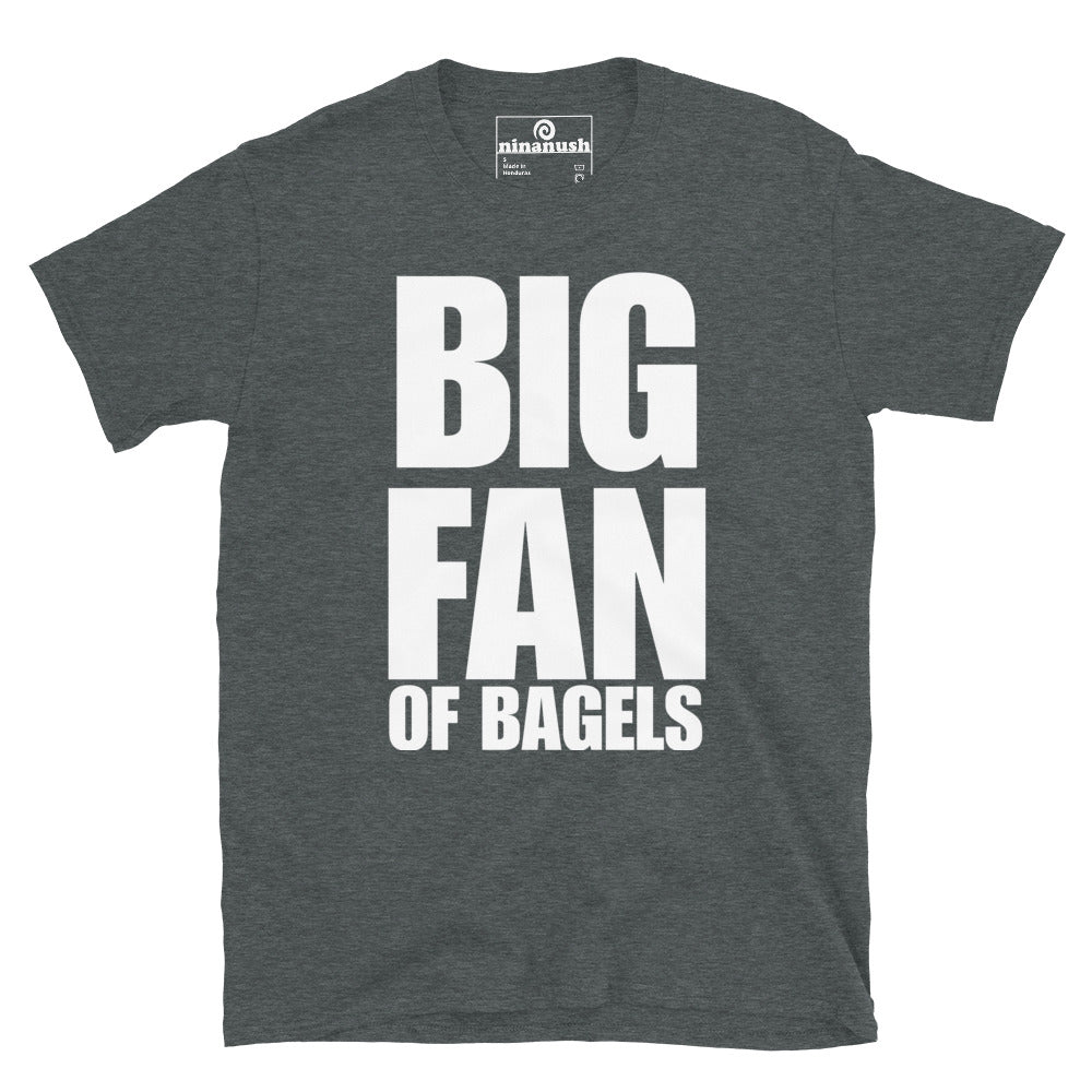 Dark gray bagel lover t-shirt - Are you a big fan of bagels? Make a statement and eat bagels in style in a funny t-shirt for bagel lovers and foodies of all kinds. It's soft and comfortable with a funny bagel saying on the front. This bagel t-shirt is perfect for everyday bagel adventures or give it as a gift to your favorite bagel enthusiast.