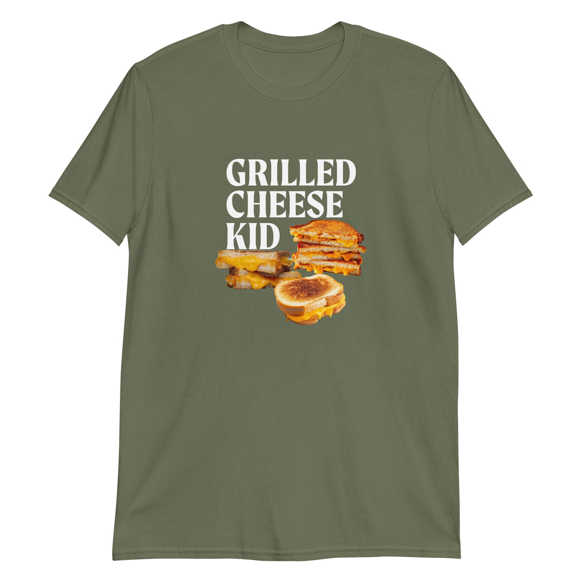 Army Green Grilled Cheese Kid T-Shirt