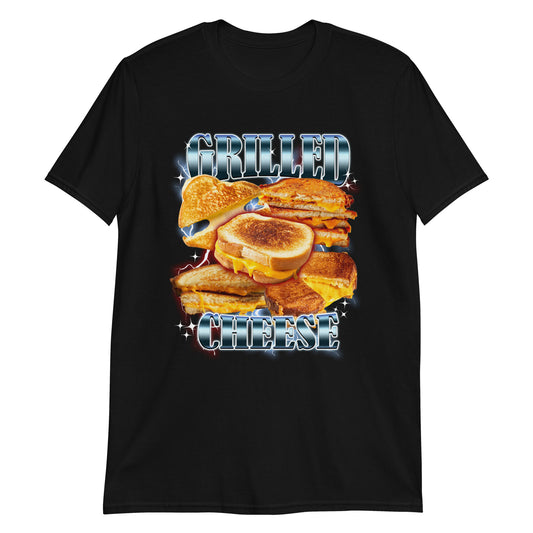 Black 90s Bootleg Grilled Cheese T-Shirt