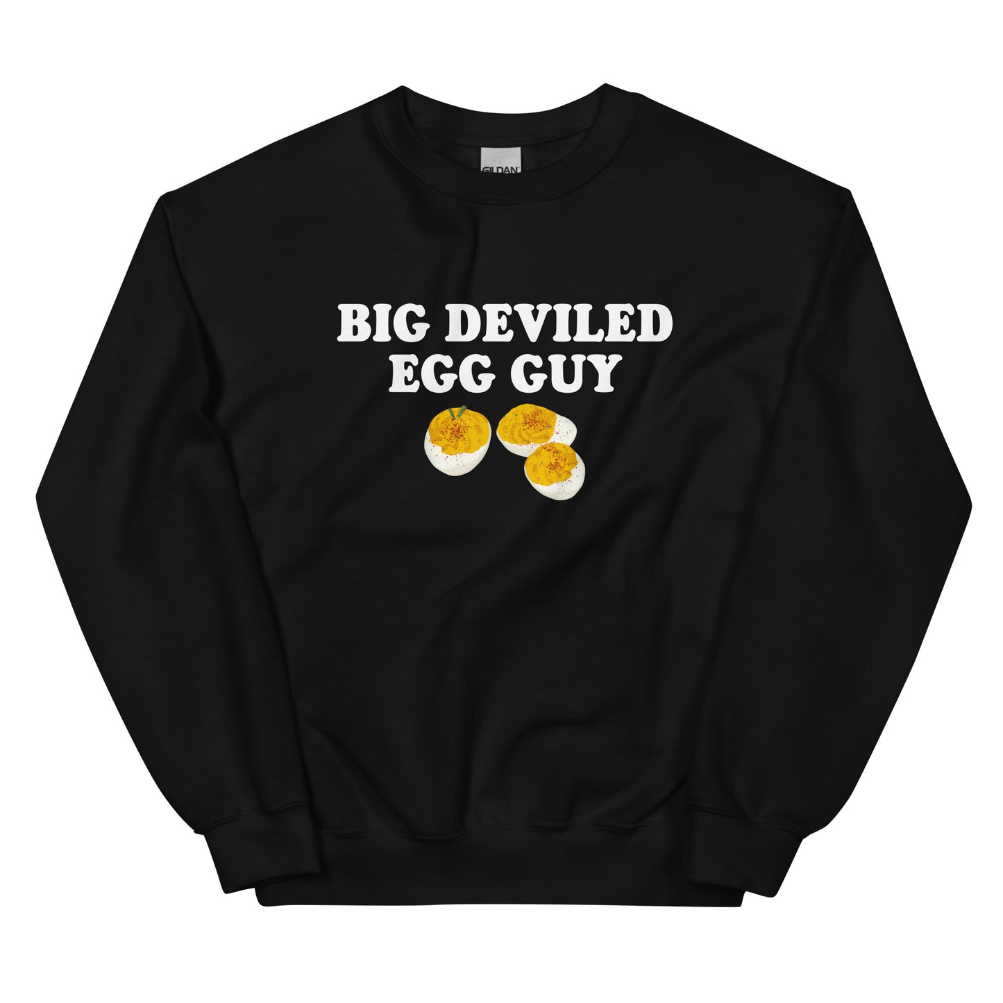 Black Big Deviled Egg Guy Sweatshirt