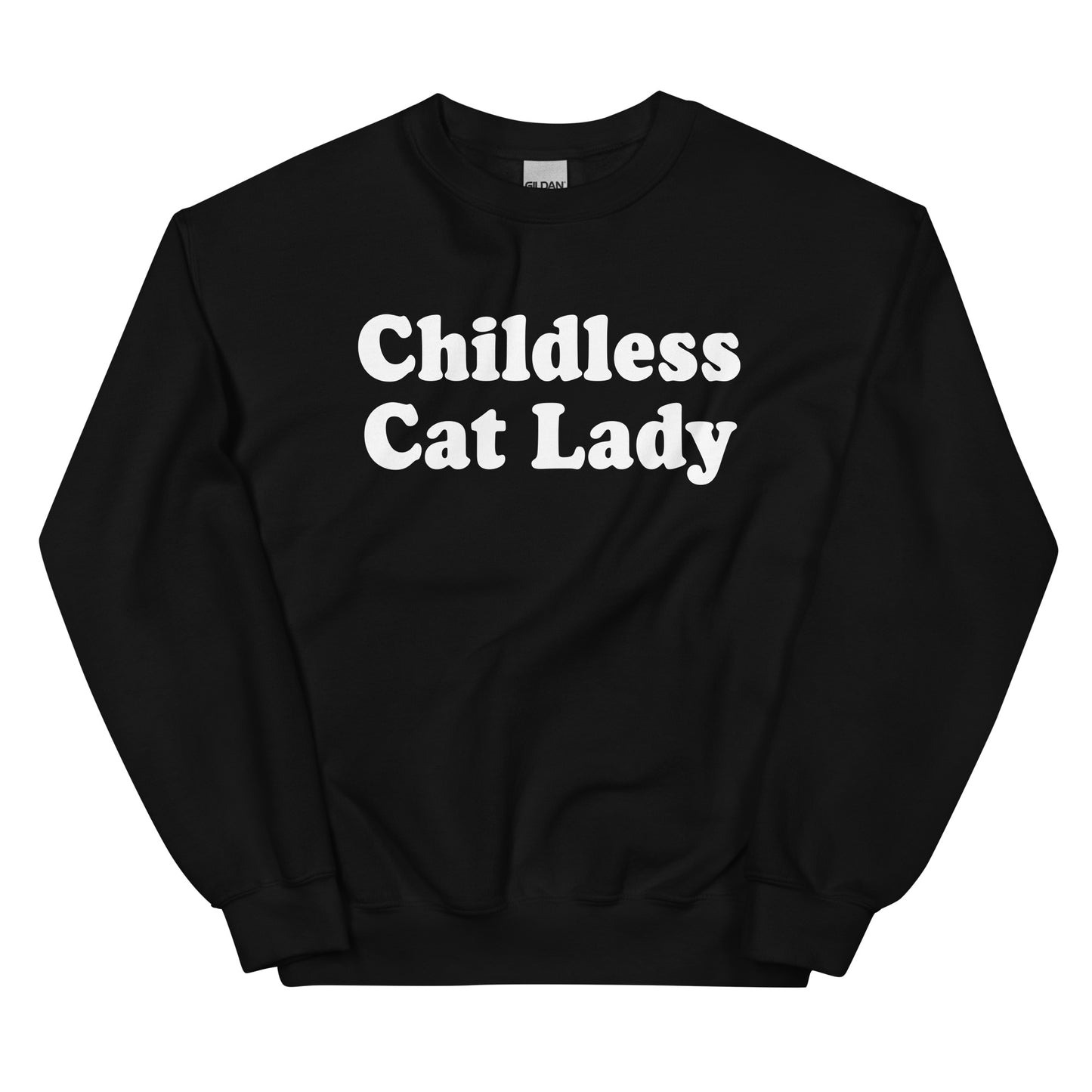 Black Childless Cat Lady Crewneck Sweatshirt