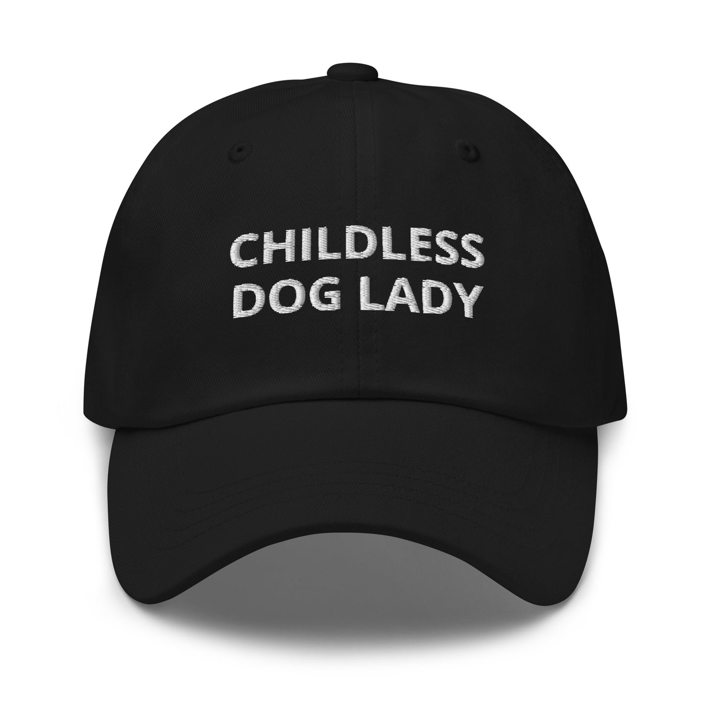 Black Childless Dog Lady Dad Hat