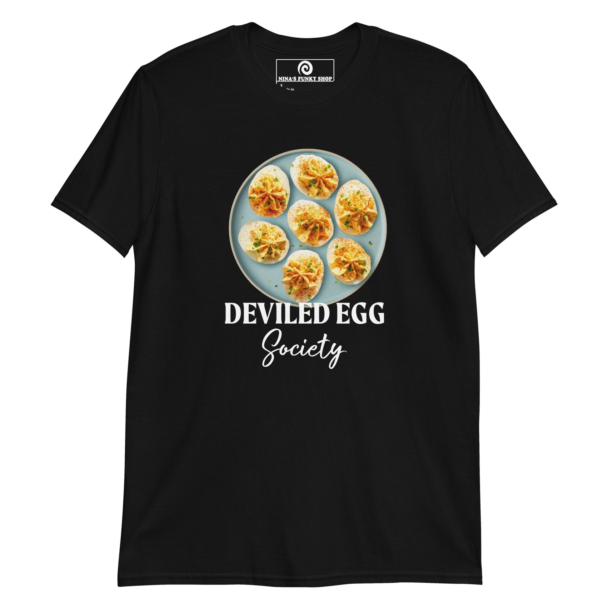 Black Deviled Egg Plate T-Shirt