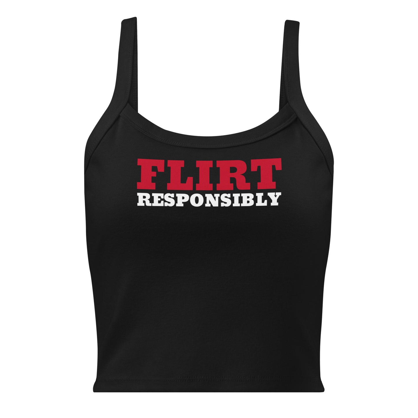 Black Flirt Responsibly Tank Top