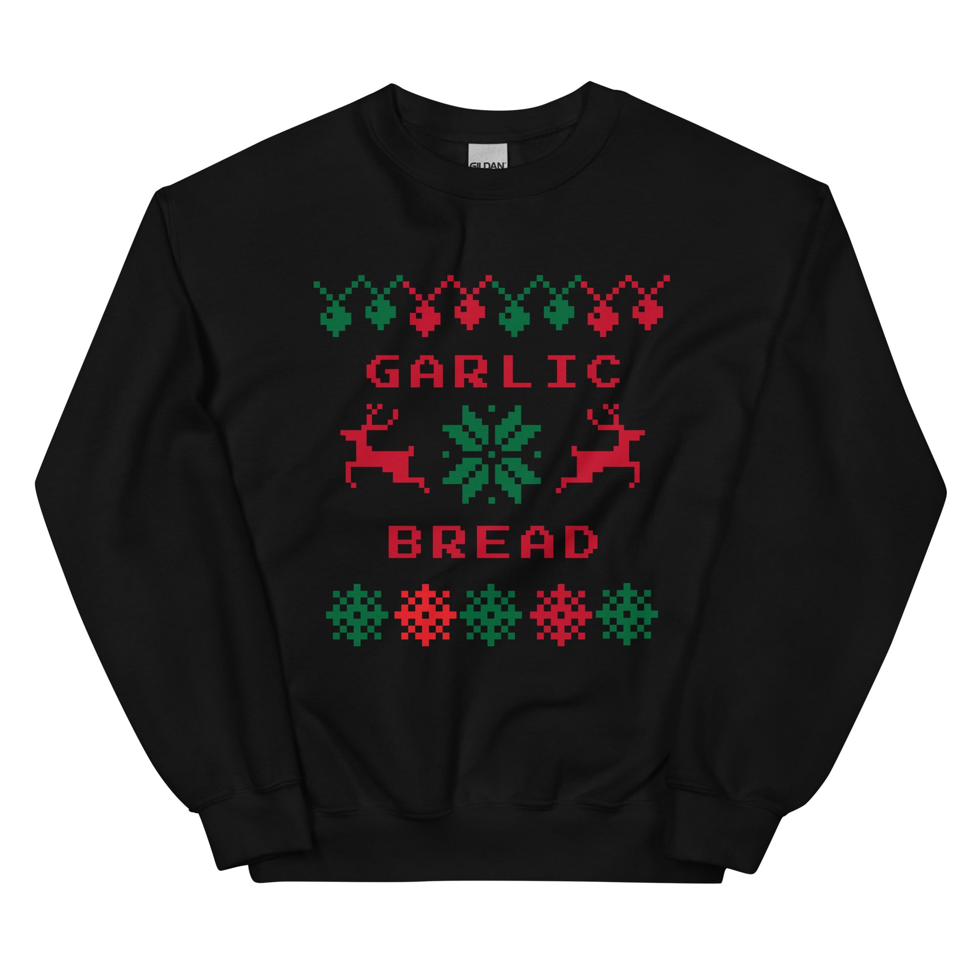 Black Garlic Bread Christmas Sweatshirt