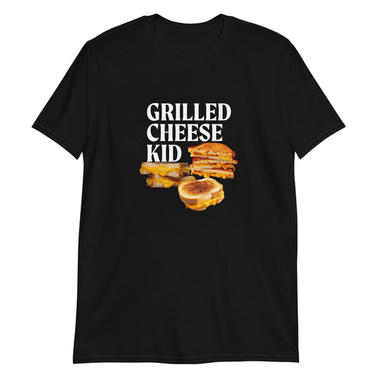 Black Grilled Cheese Kid T-Shirt