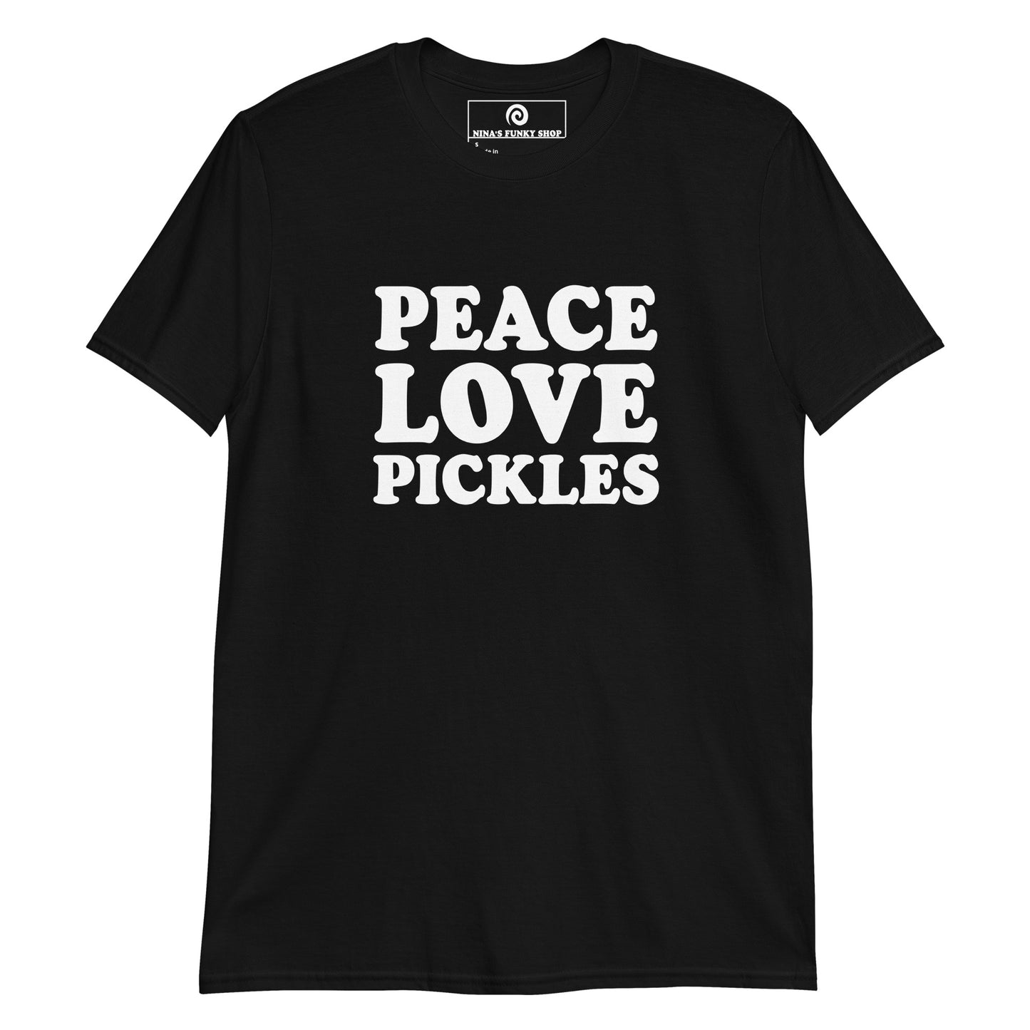 Black Peace Love Pickles T-Shirt