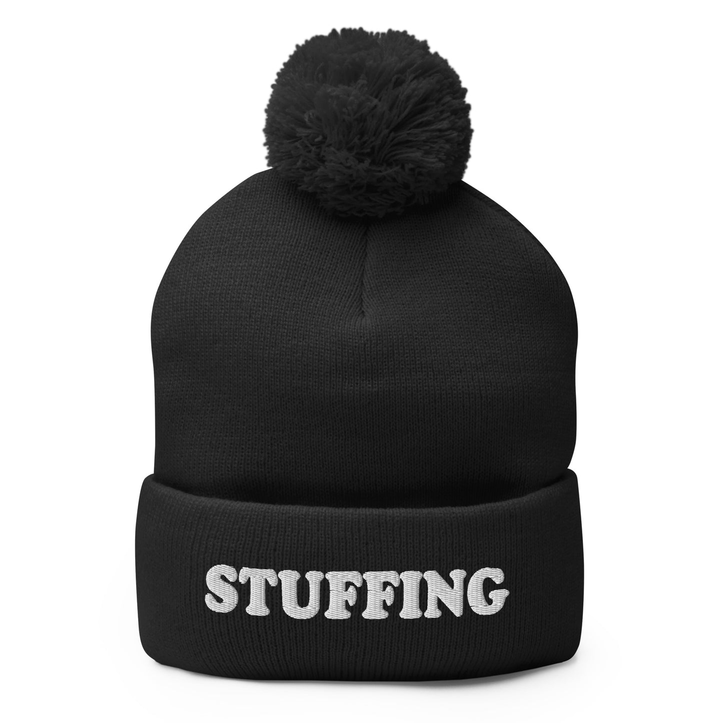 Black Stuffing Beanie