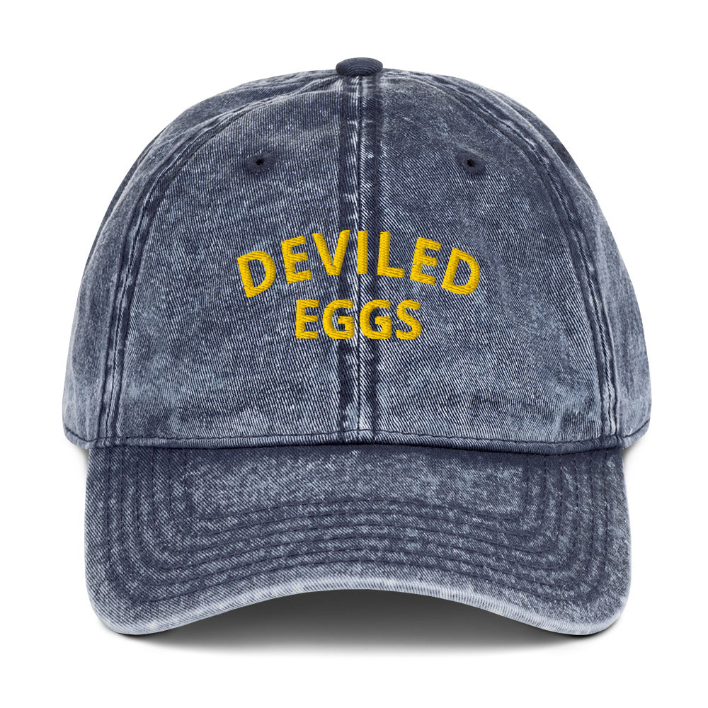 Blue Deviled Eggs Vintage Dad Hat