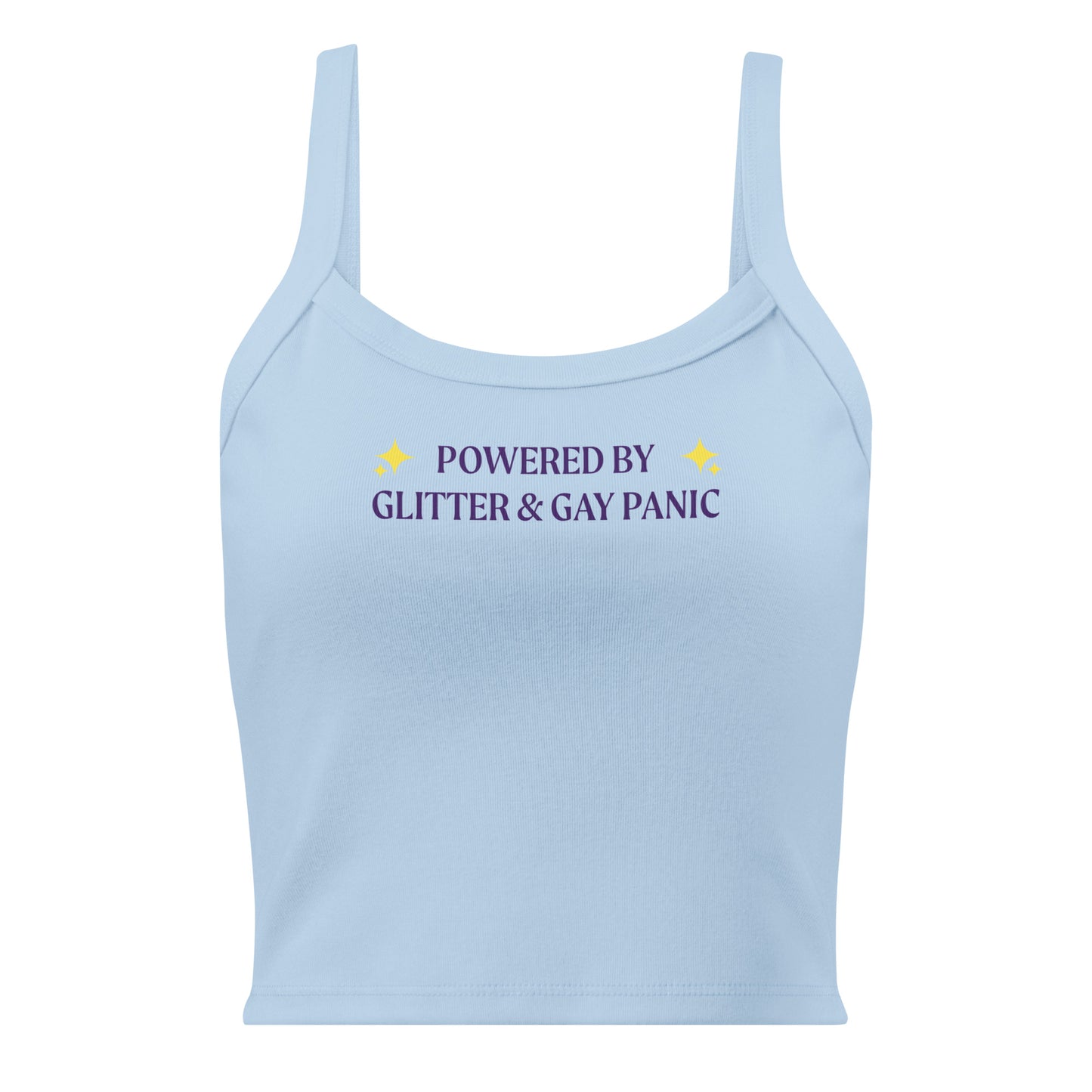 Blue Powered By Glitter & Gay Panic Tank Top