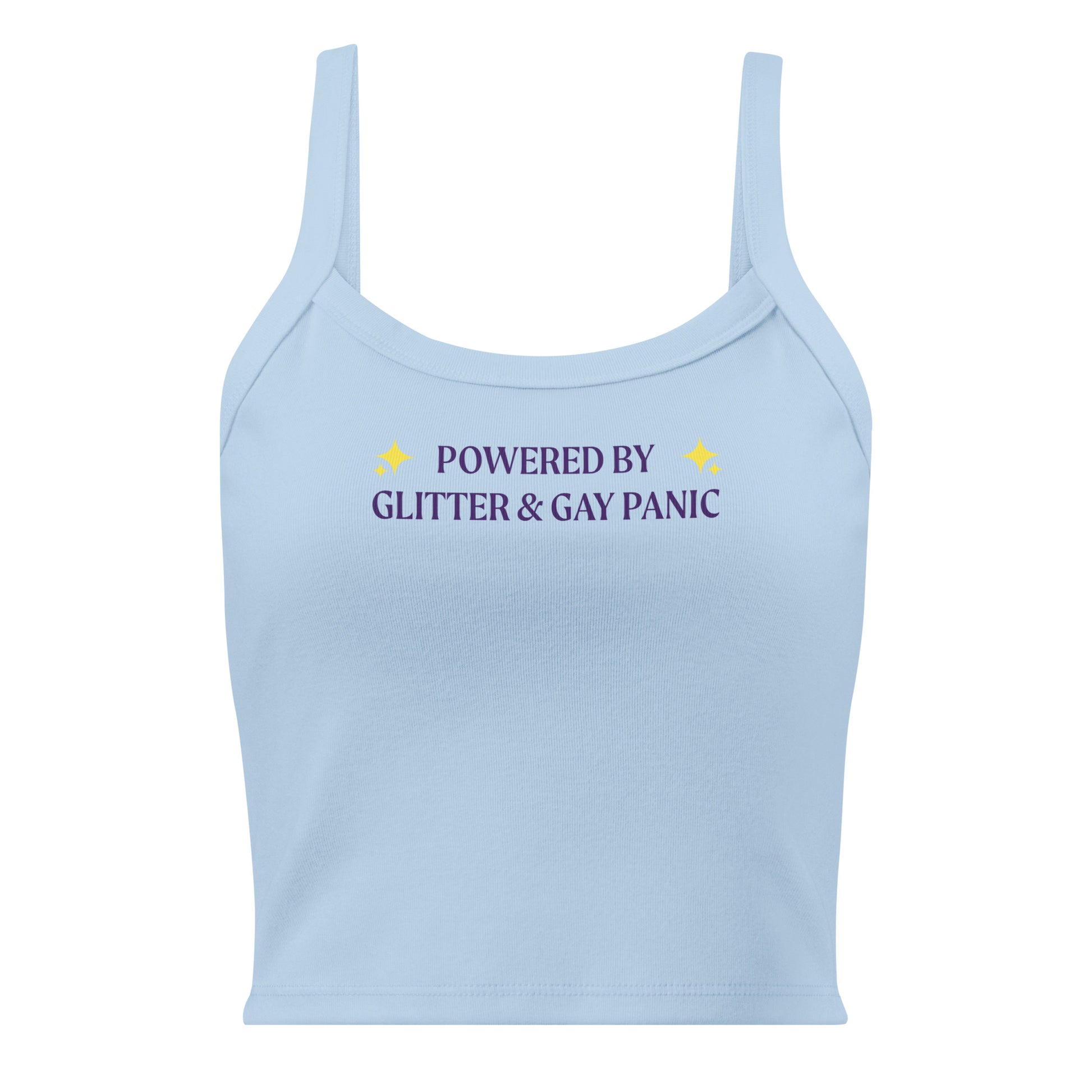Blue Powered By Glitter & Gay Panic Tank Top