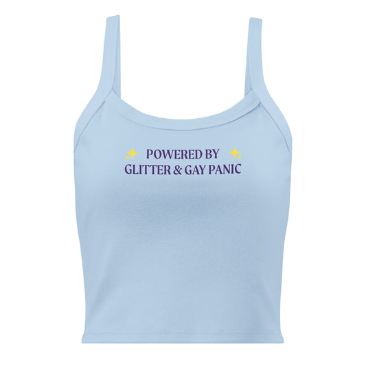 Blue Powered By Glitter & Gay Panic Tank Top