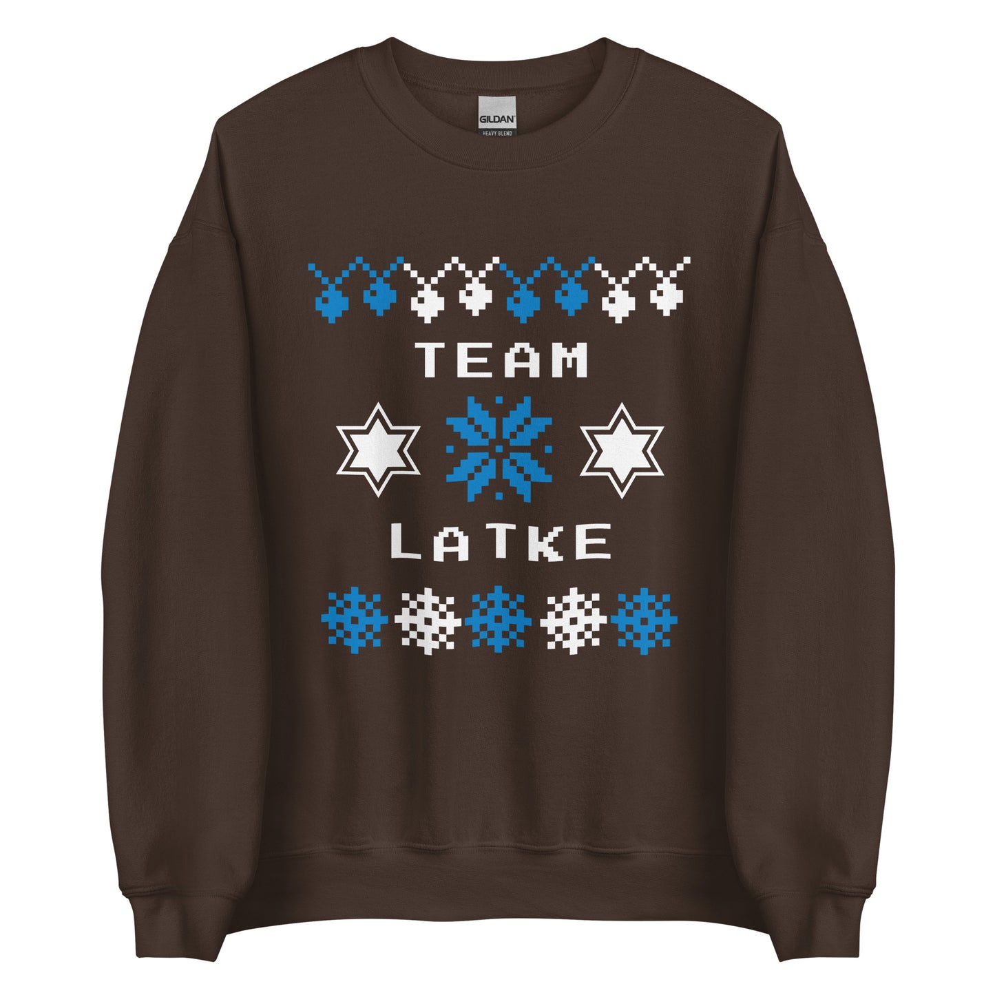 Brown Team Latke Hanukkah Sweatshirt