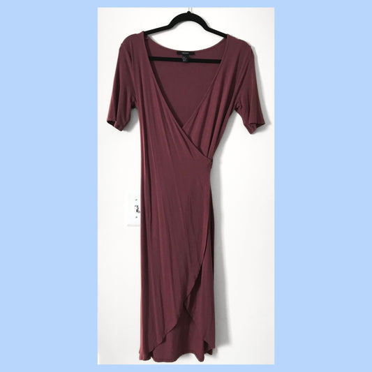 Burgundy Wrap Dress