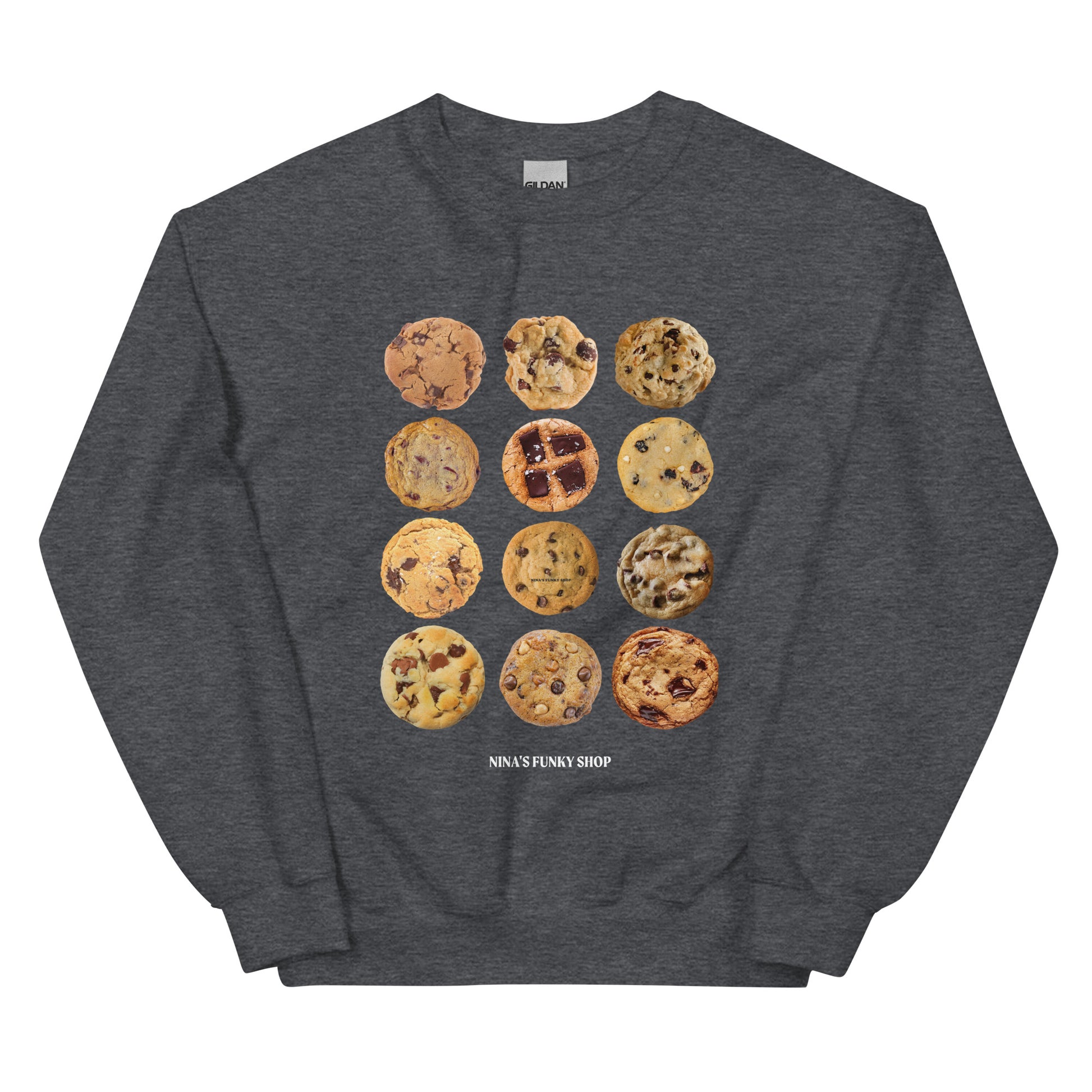 Dark Gray 12 Cookies Sweatshirt