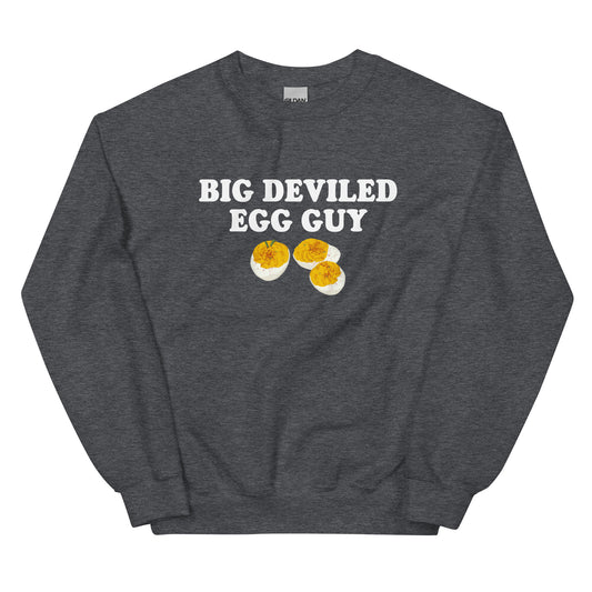 Dark Gray Big Deviled Egg Guy Sweatshirt