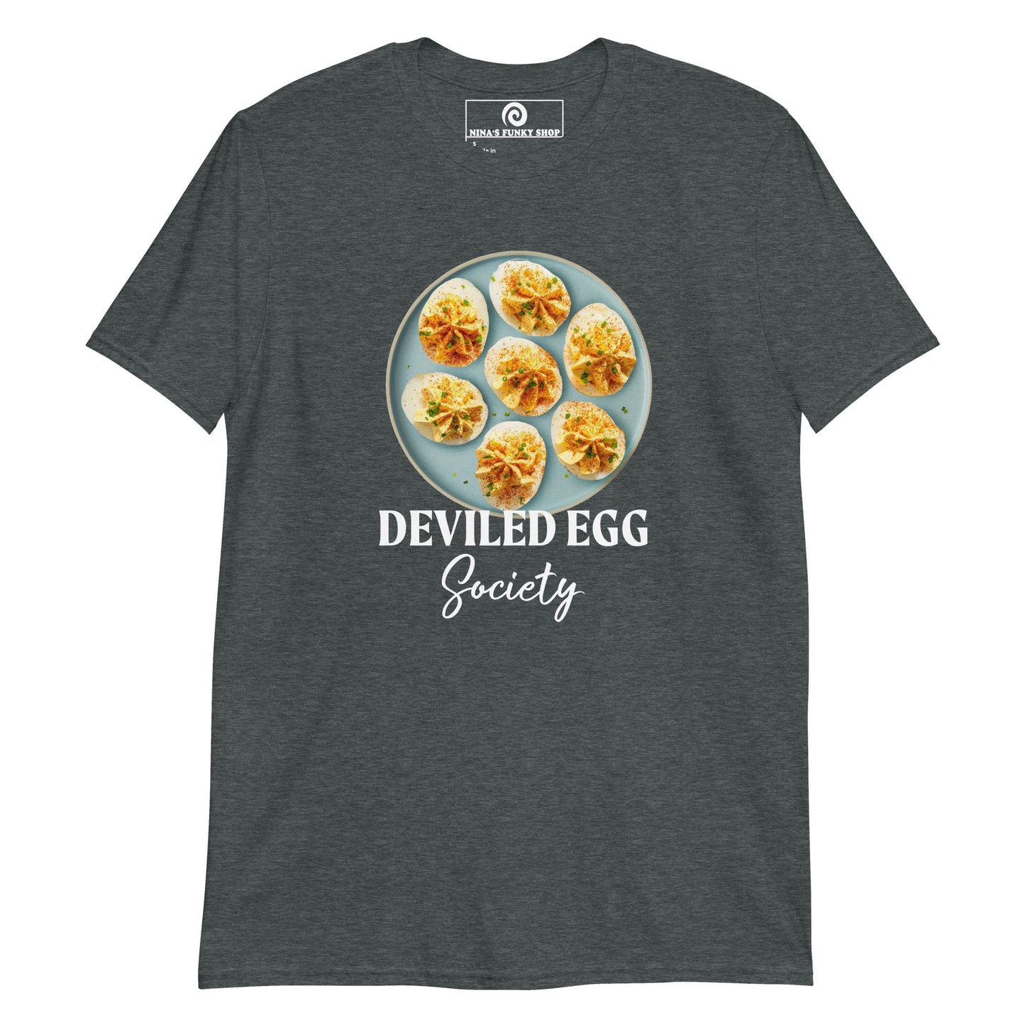 Dark Gray Deviled Egg Plate T-Shirt