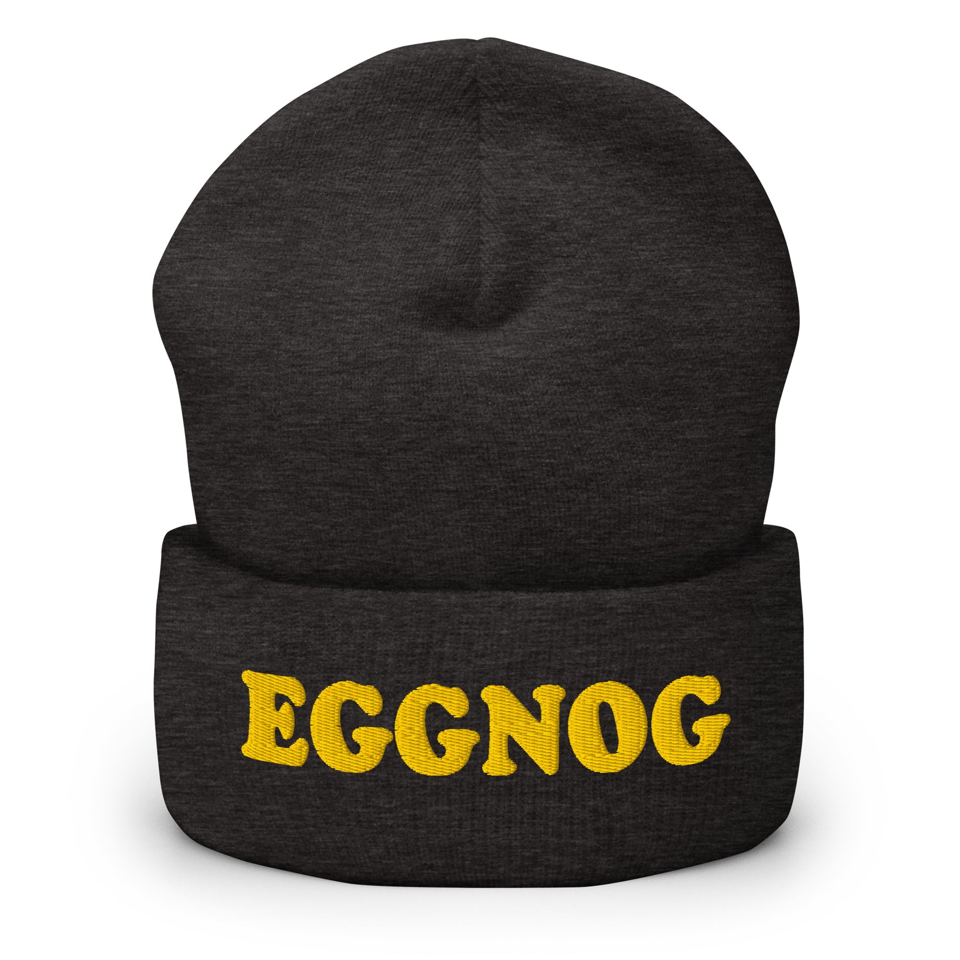 Dark Gray Eggnog Cuffed Beanie