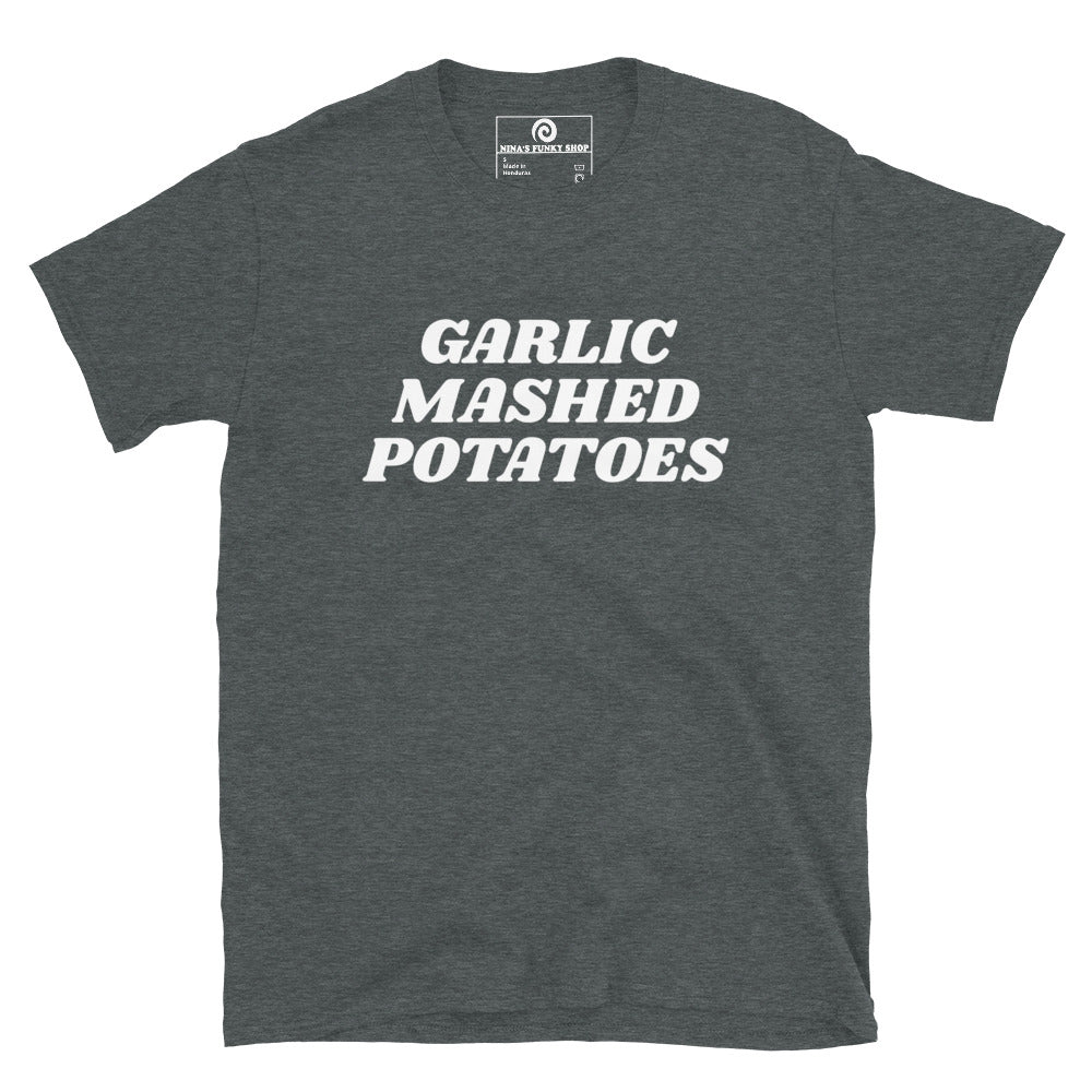 Dark Gray Garlic Mashed Potatoes T-Shirt