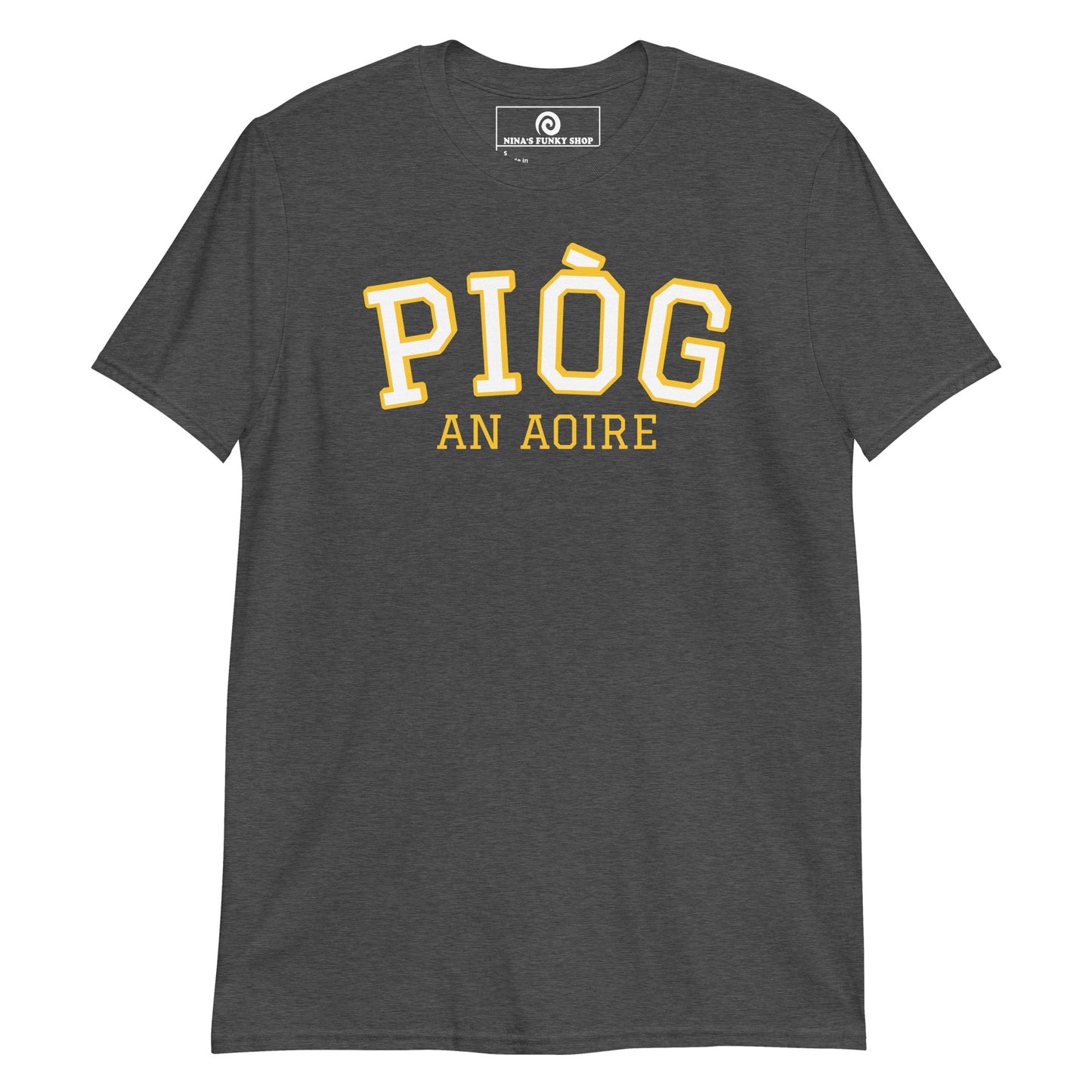 Dark Gray Pióg An Aoire T-Shirt