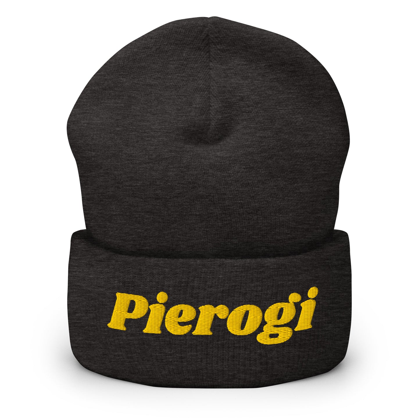 Dark Gray Pierogi Cuffed Beanie