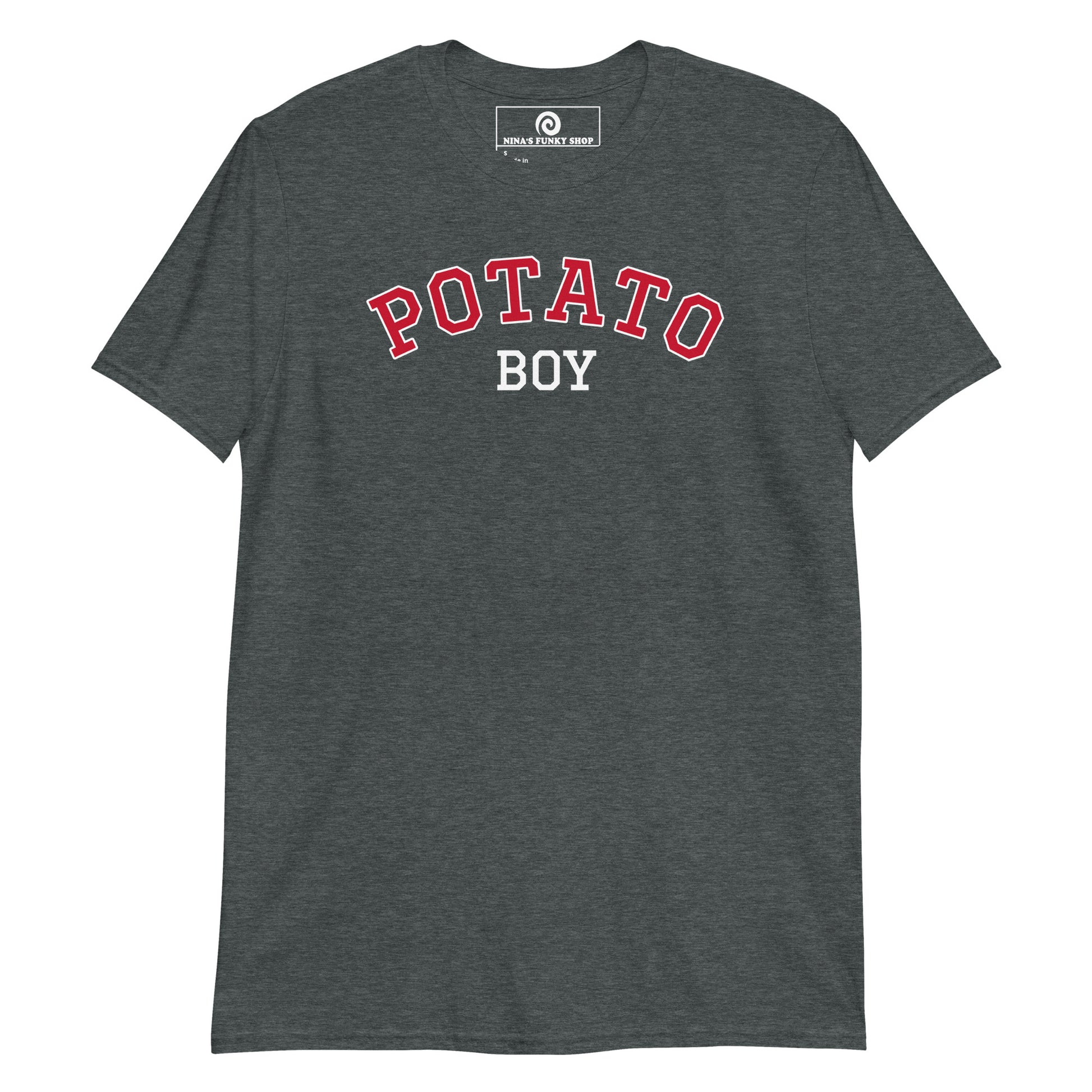 Dark Gray Potato Boy T-Shirt