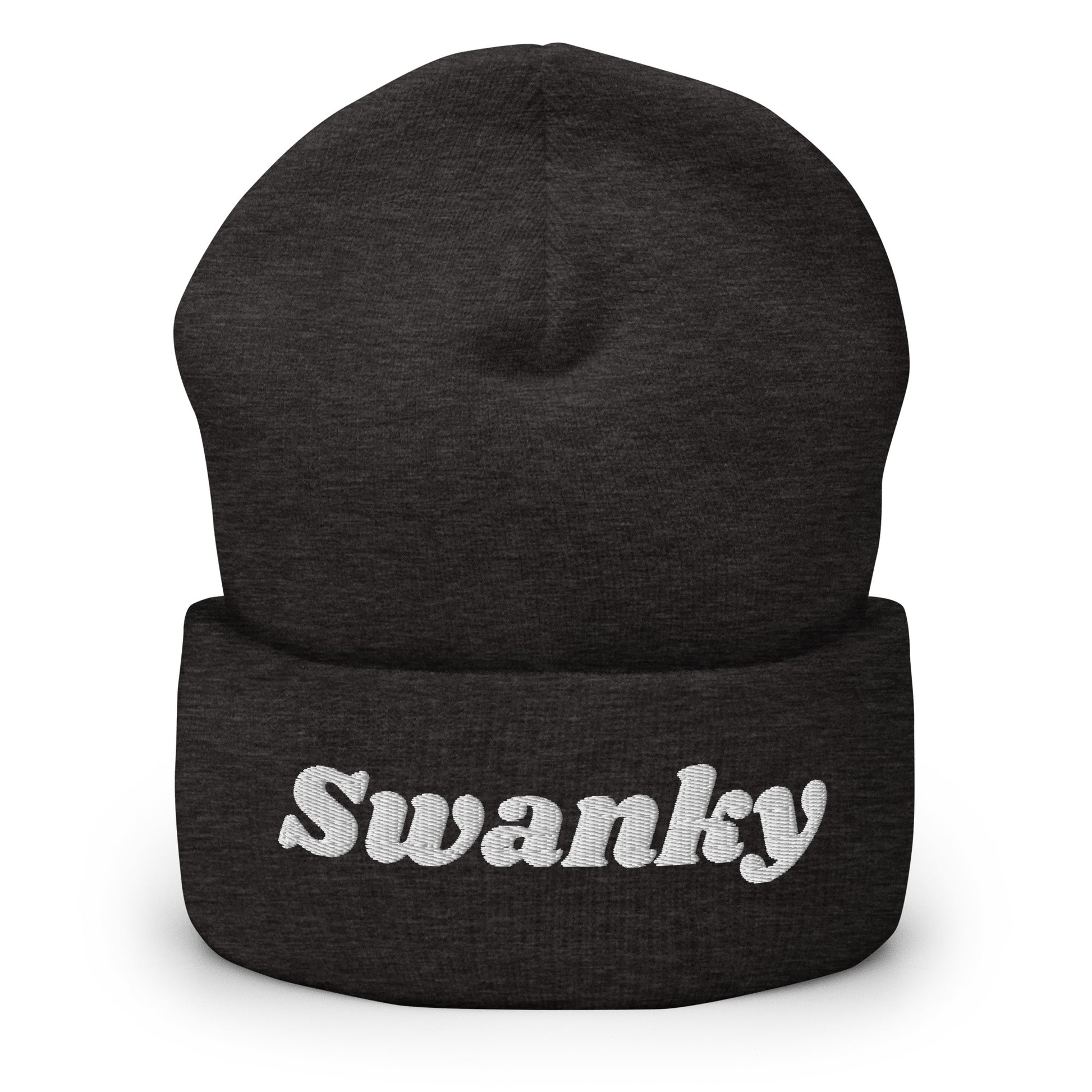 Dark Gray Swanky Cuffed Beanie