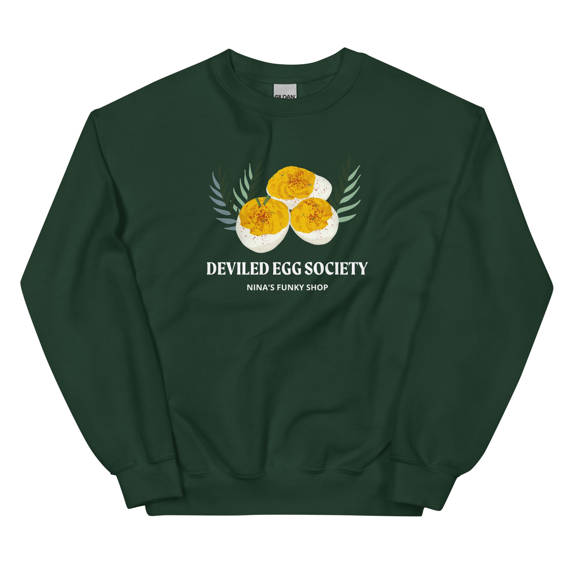 Forest Green Deviled Egg Society Sweatshirt