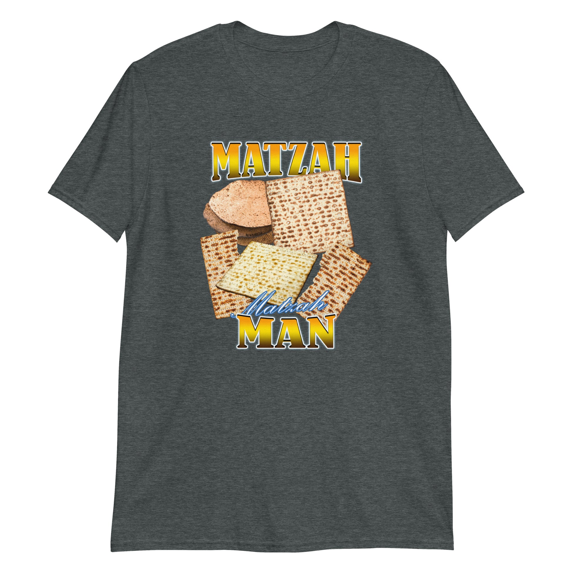 Gray Matzah Matzah Man Graphic T-Shirt