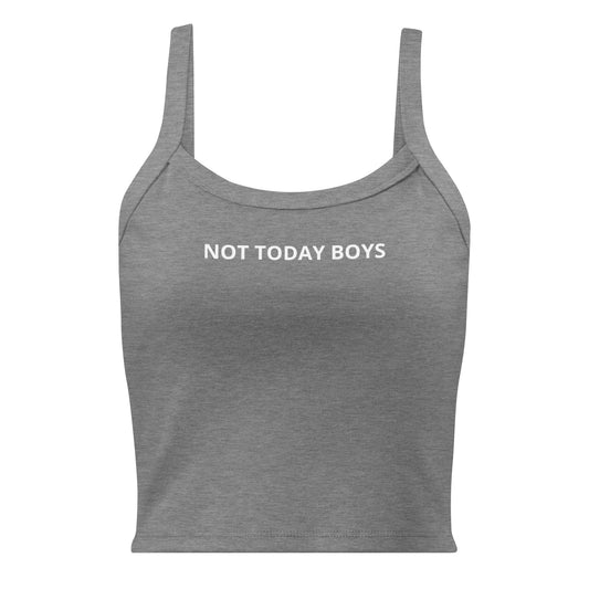 Gray Not Today Boys Tank Top
