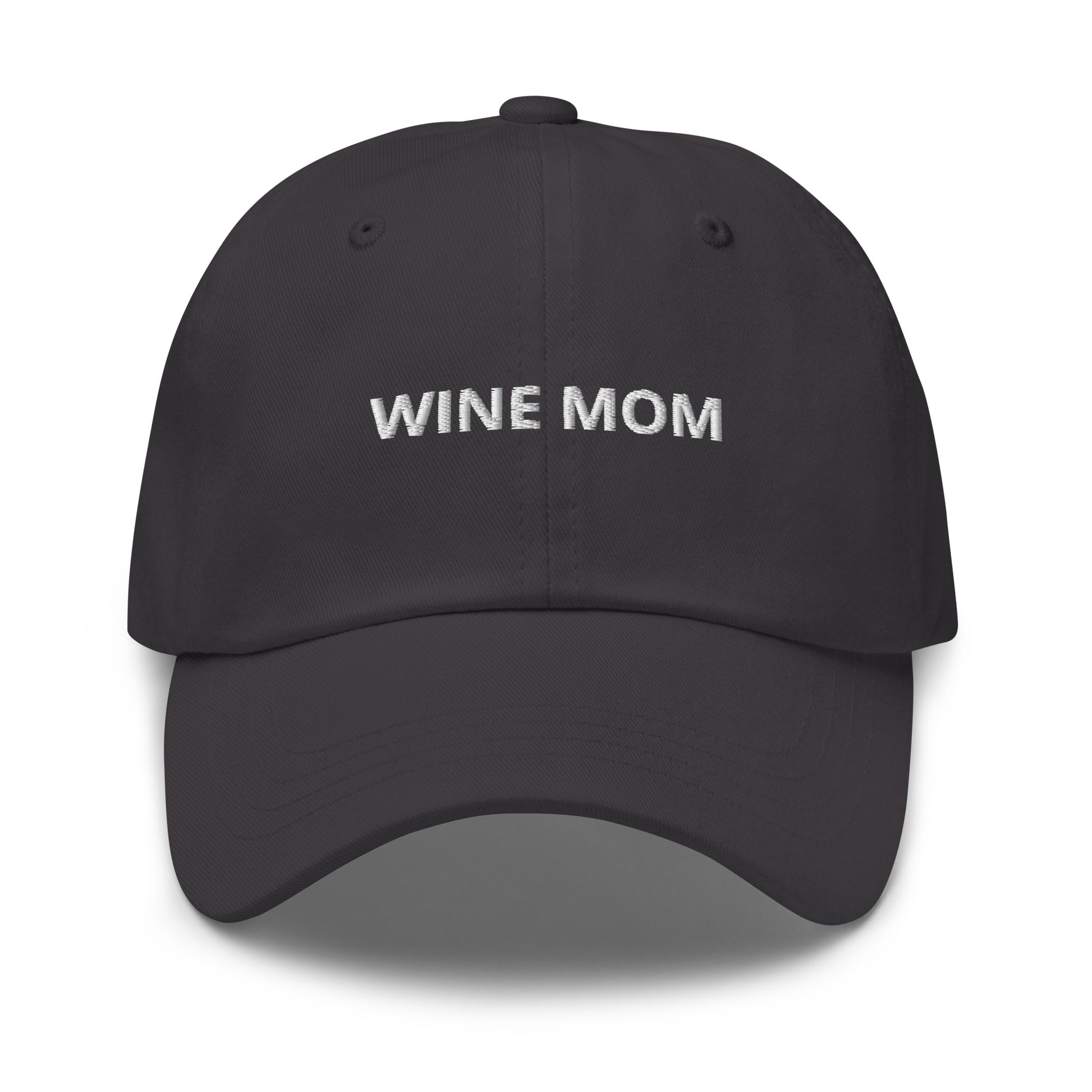 Gray Wine Mom Dad Hat