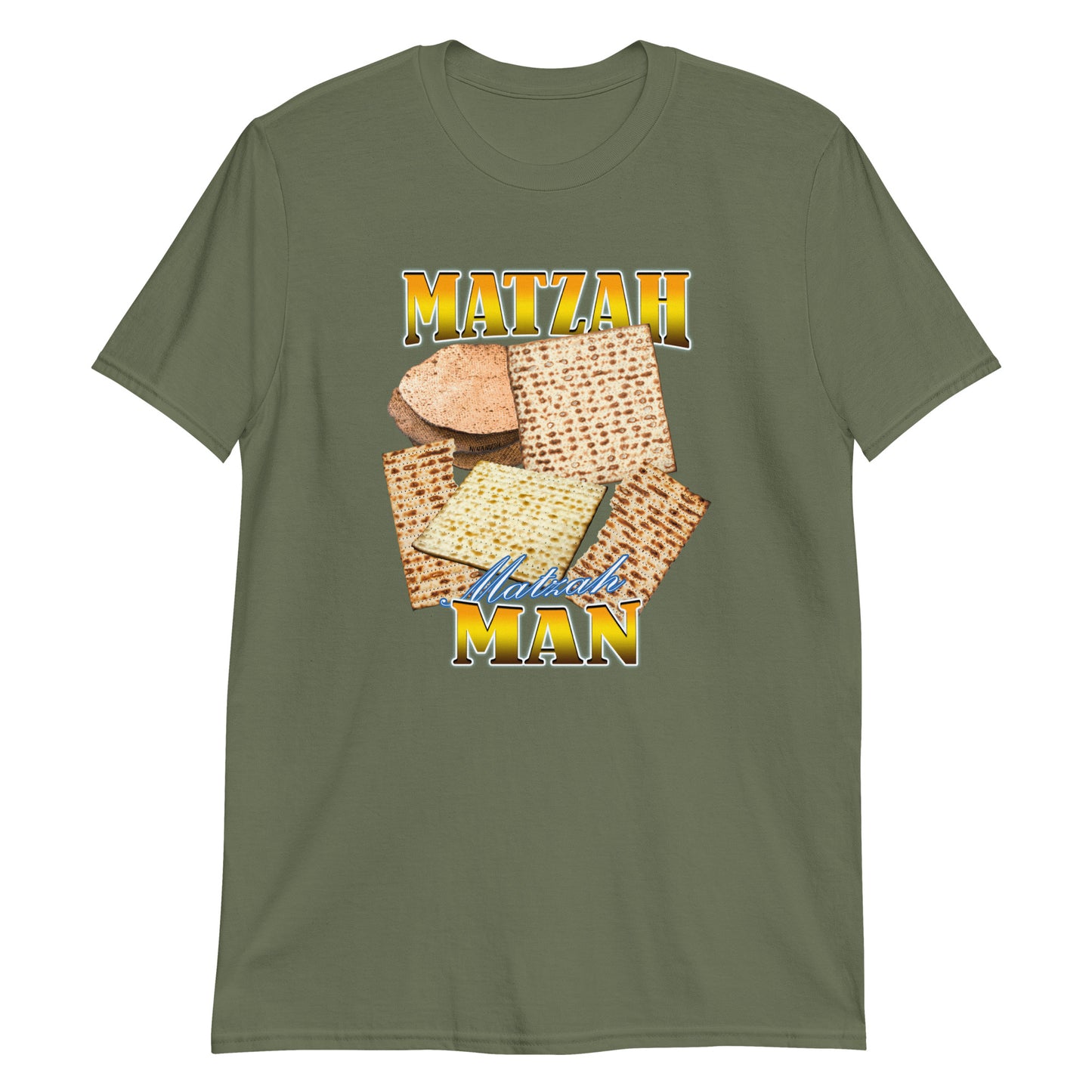 Green Matzah Matzah Man Graphic T-Shirt