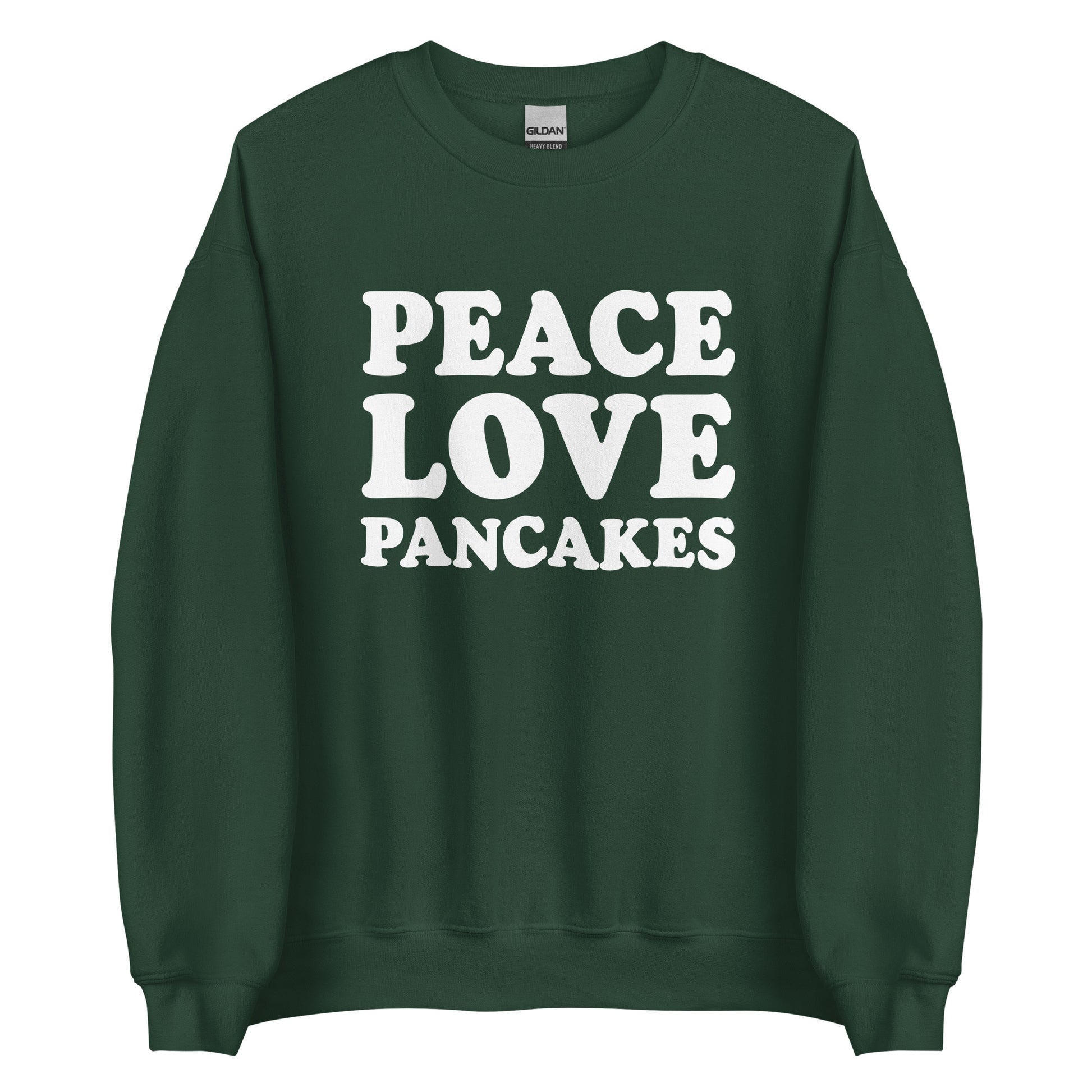 Green Peace Love Pancakes Sweatshirt