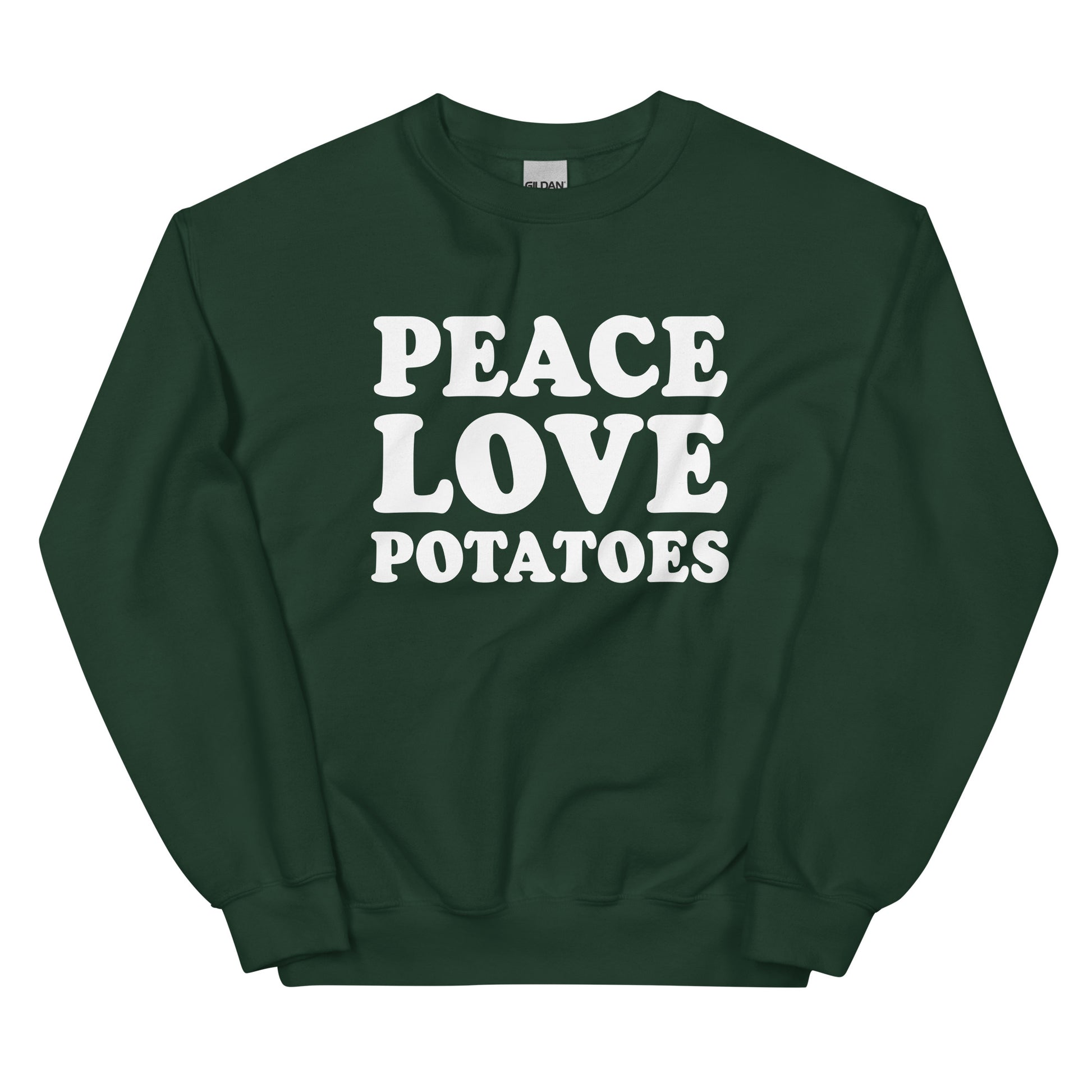 Green Peace Love Potatoes Sweatshirt